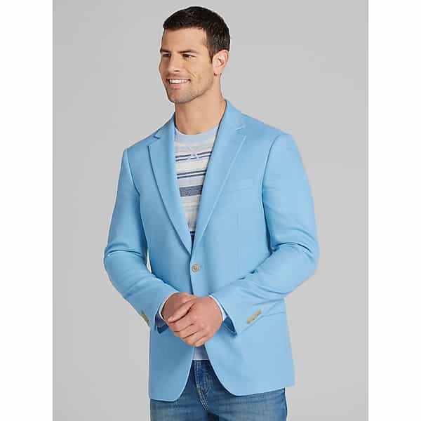 Wilke-Rodriguez Men's Modern Fit Sport Coat Della Robbia Blue - Size: 52 Regular TMW17FN52215