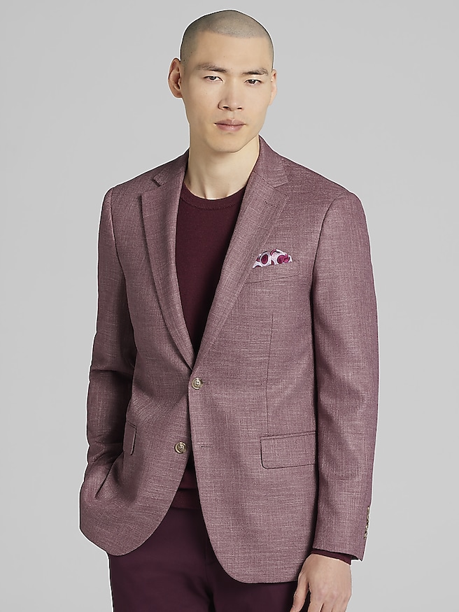 Wilke-Rodriguez Men's Modern Fit Sport Coat , Rose / Pink