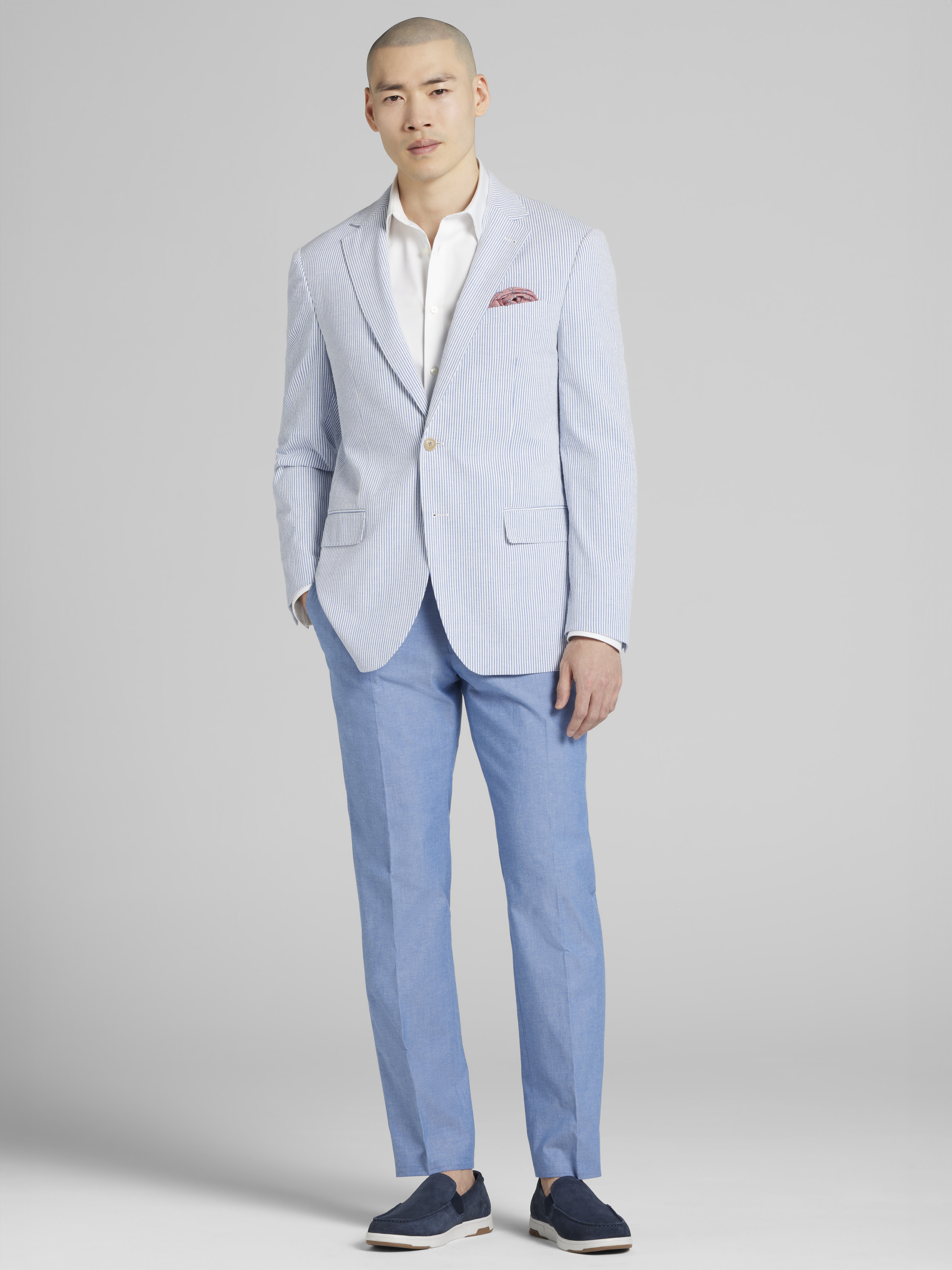 Modern Fit Seersucker Sport Coat
