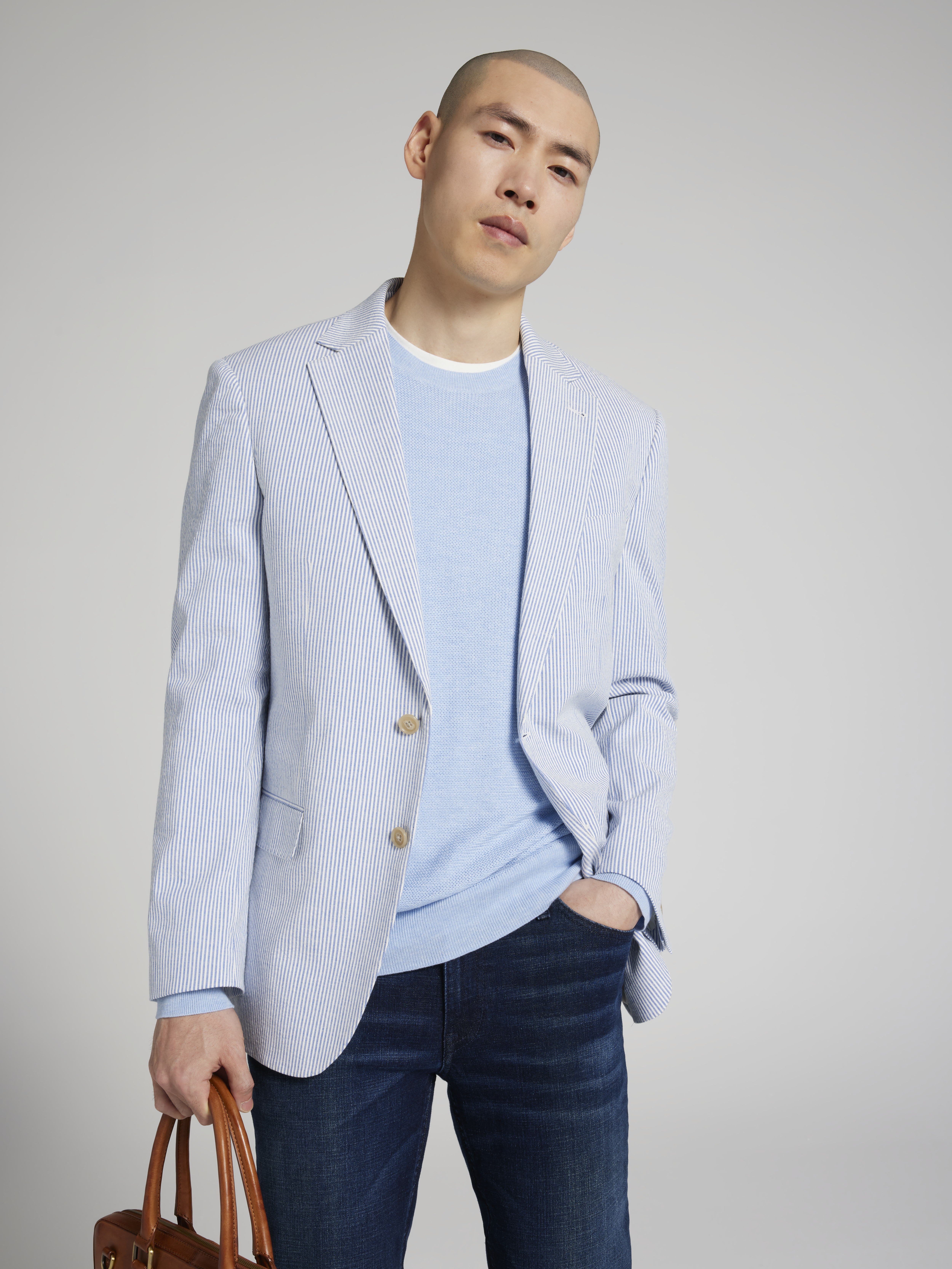 Modern Fit Seersucker Sport Coat