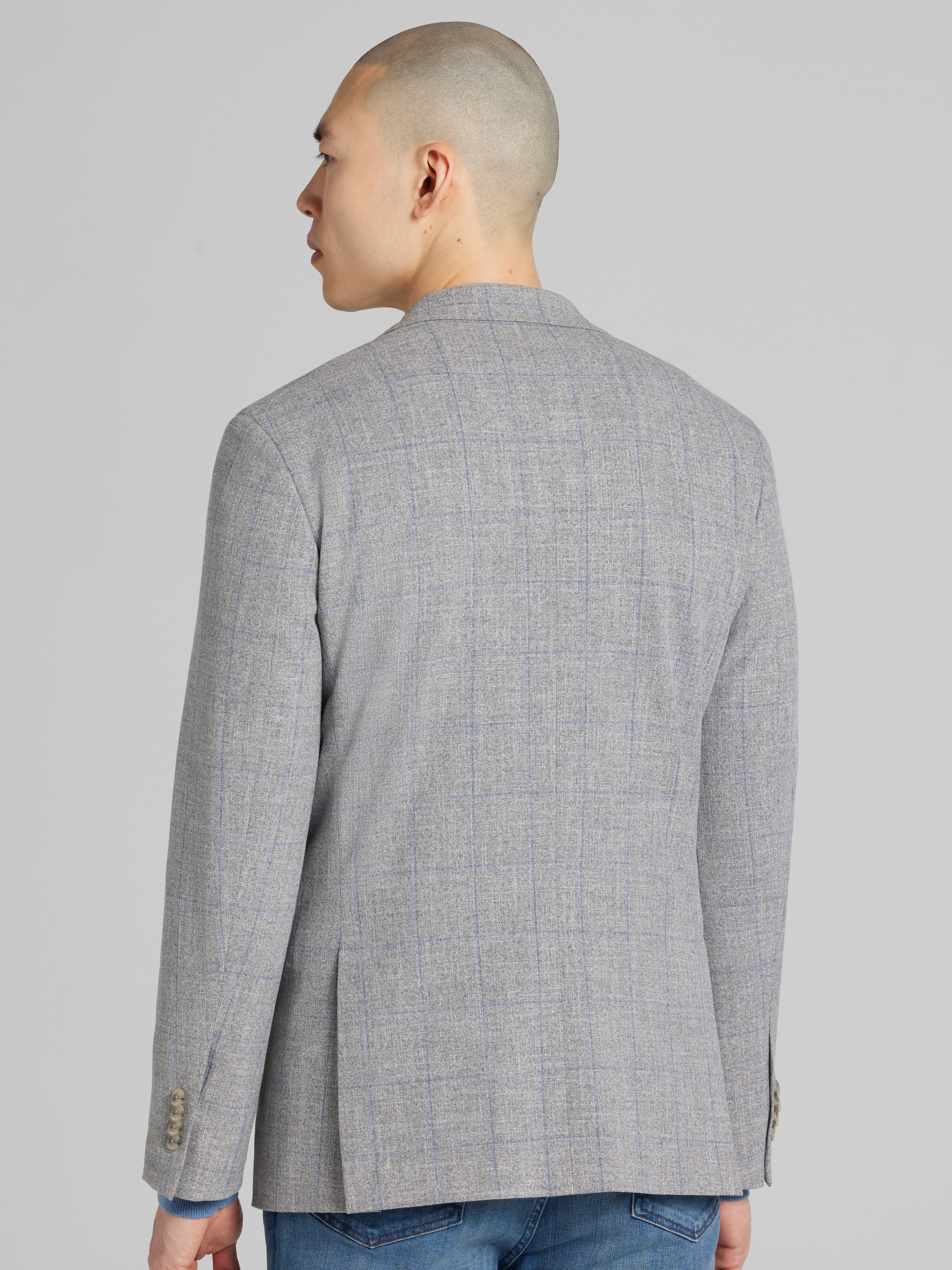 Slim Fit Windowpane Sport Coat