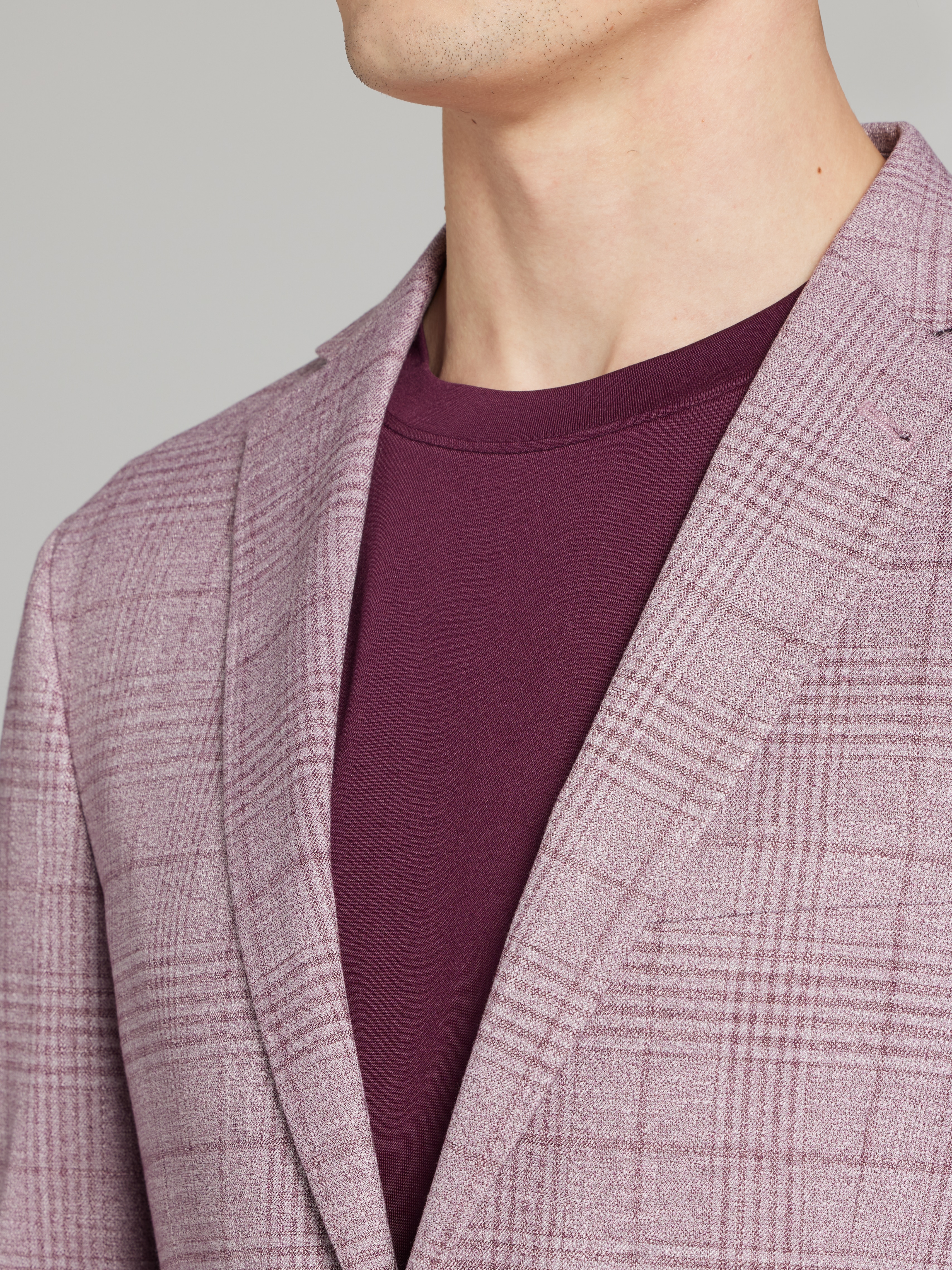 Slim Fit Plaid Sport Coat