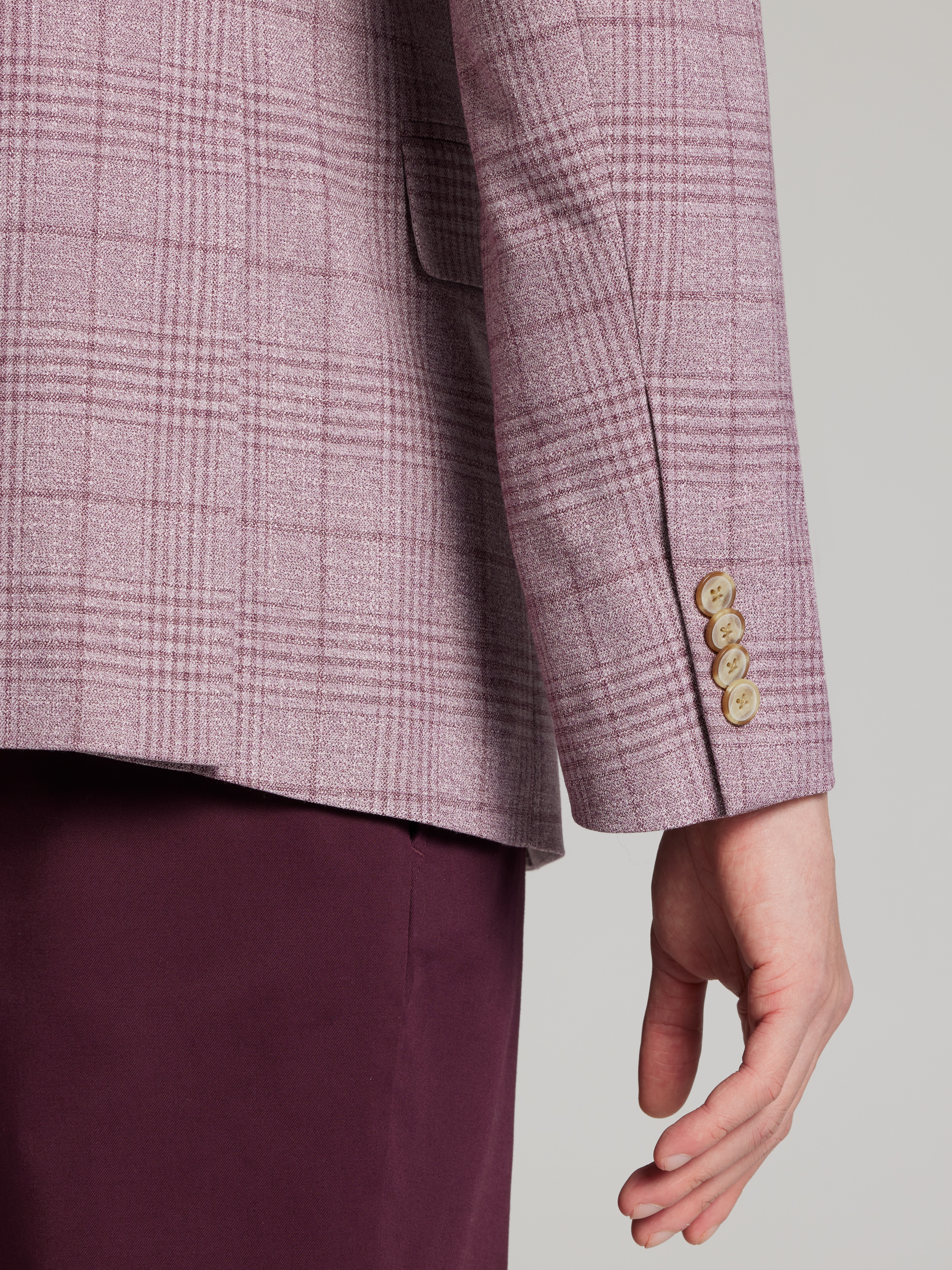 Slim Fit Plaid Sport Coat