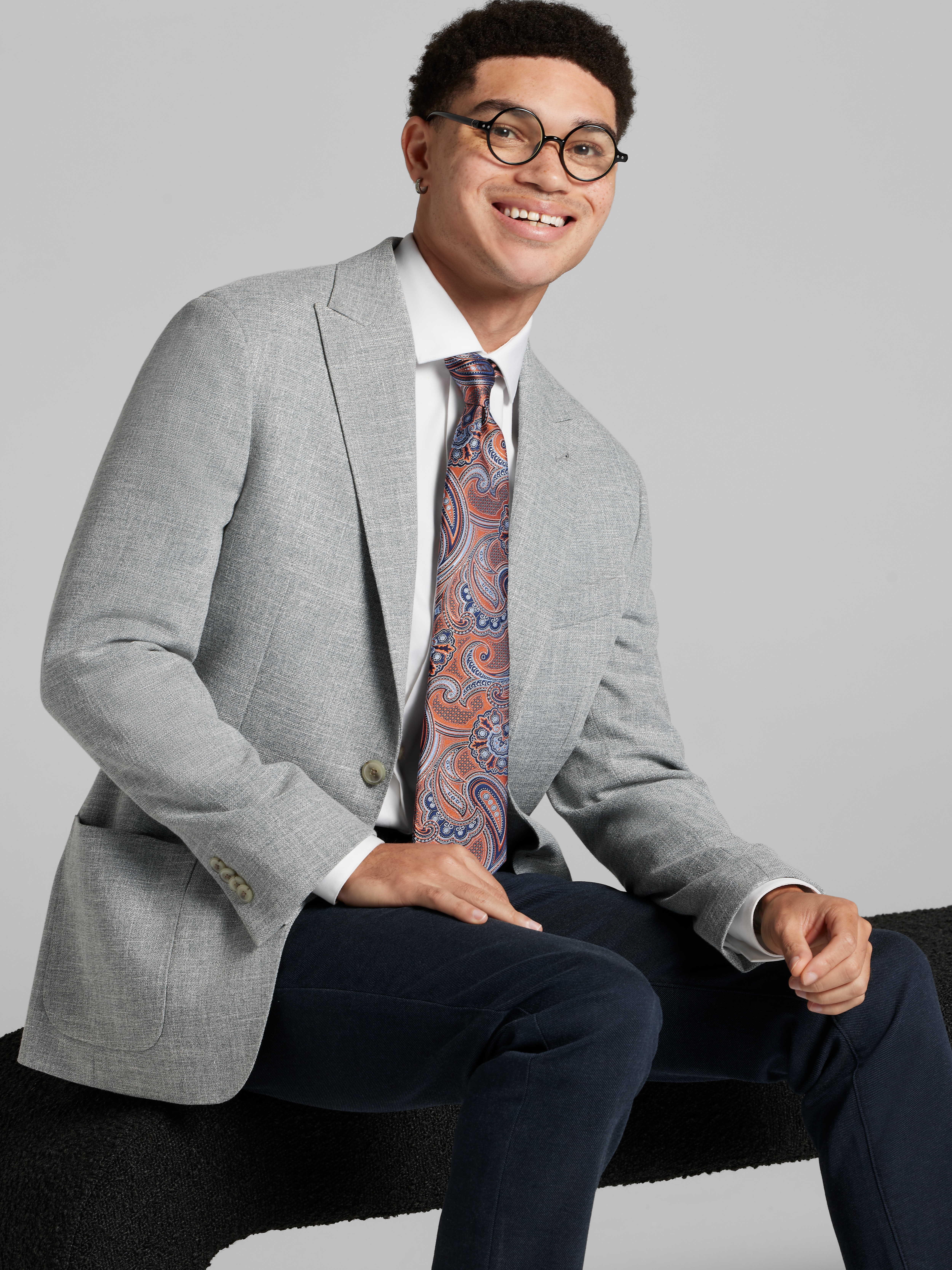 Slim Fit Textured Sport Coat