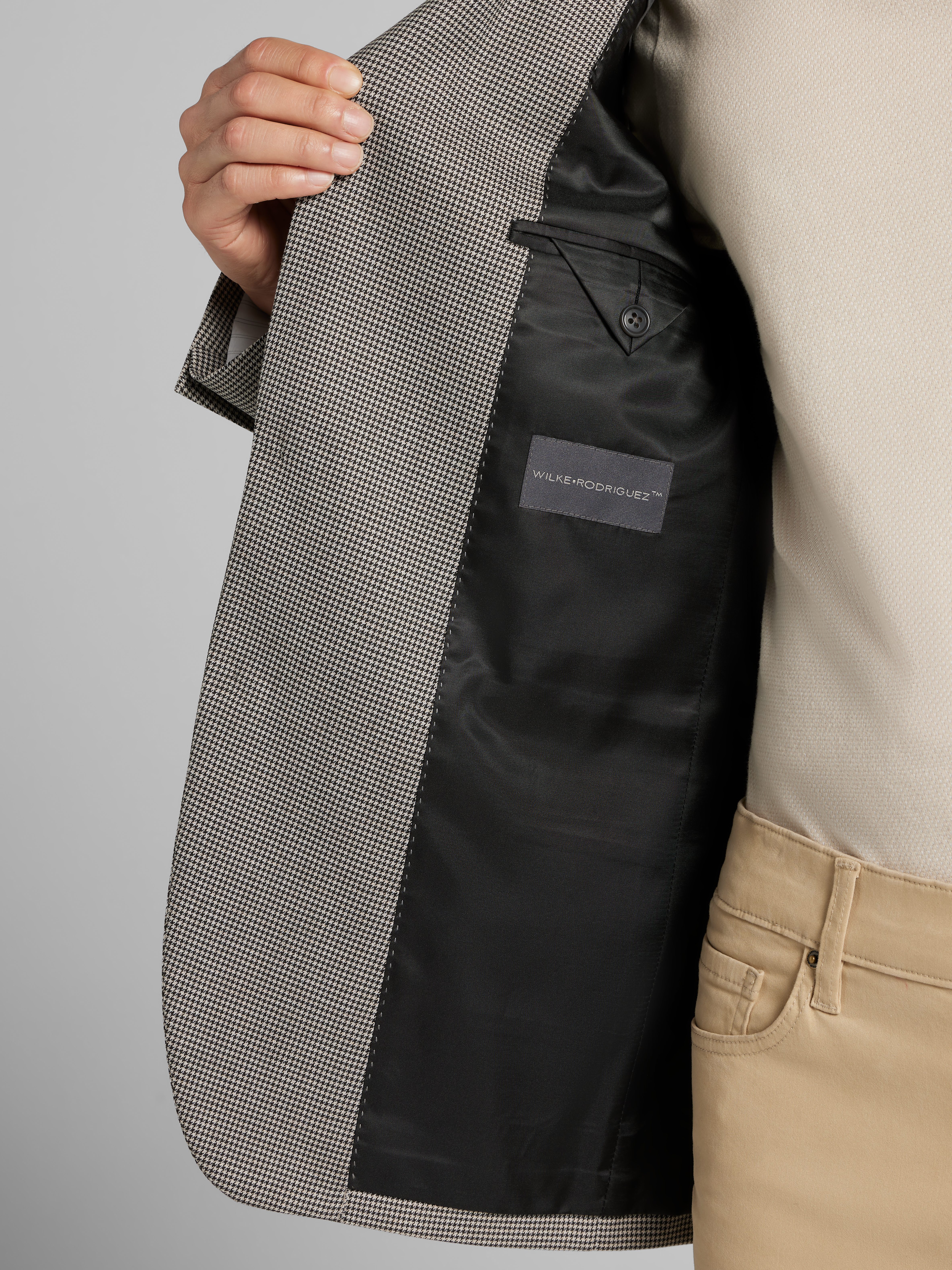 Modern Fit Houndstooth Sport Coat