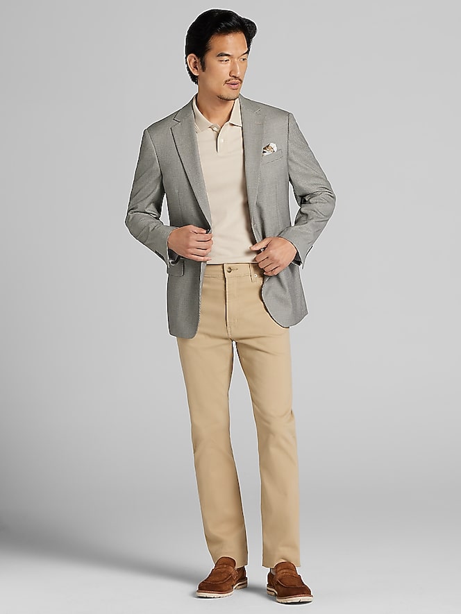 Wilke-Rodriguez Modern Fit Houndstooth Sport Coat