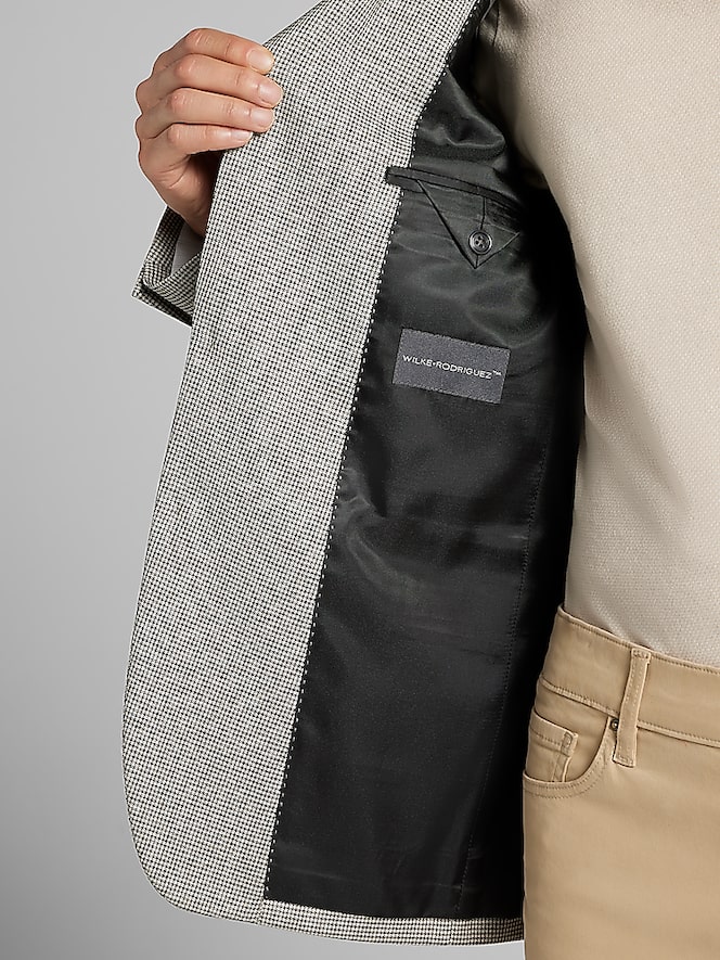 Wilke-Rodriguez Modern Fit Houndstooth Sport Coat