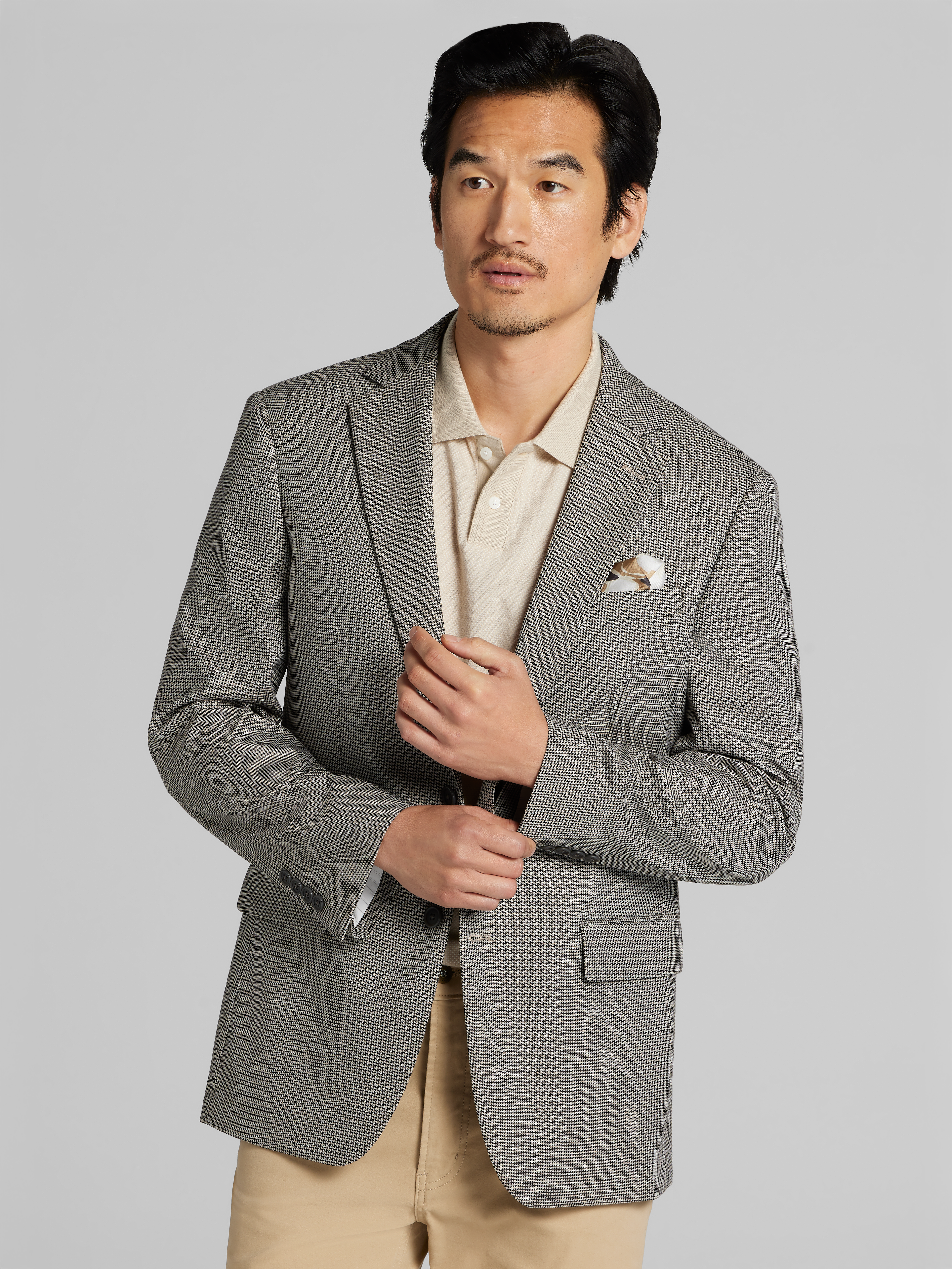 Modern Fit Houndstooth Sport Coat