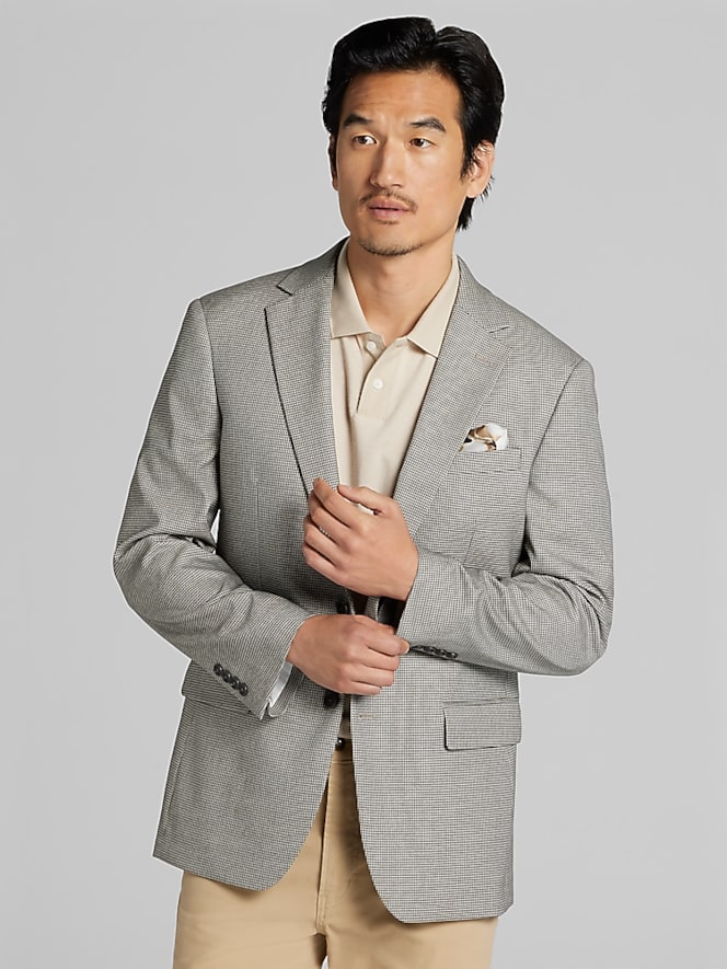 Wilke-Rodriguez Modern Fit Houndstooth Sport Coat