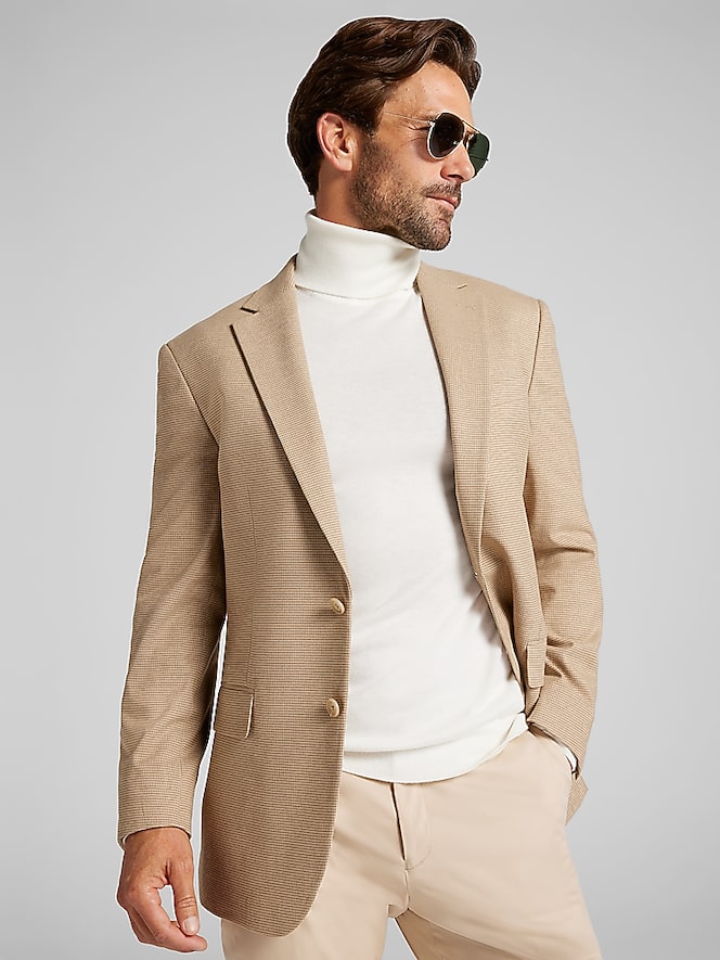 Wilke-Rodriguez Modern Fit Houndstooth Sport Coat