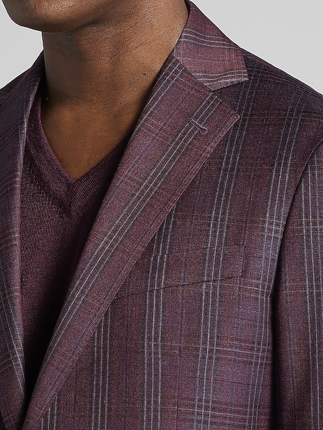 Joseph Abboud Modern Fit Plaid Sport Coat