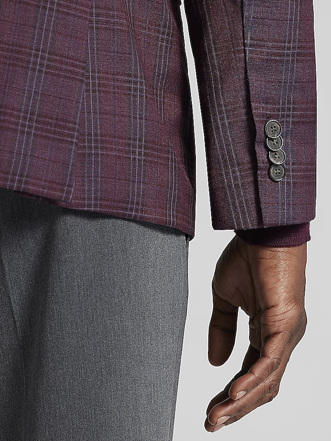 Joseph Abboud Modern Fit Plaid Sport Coat