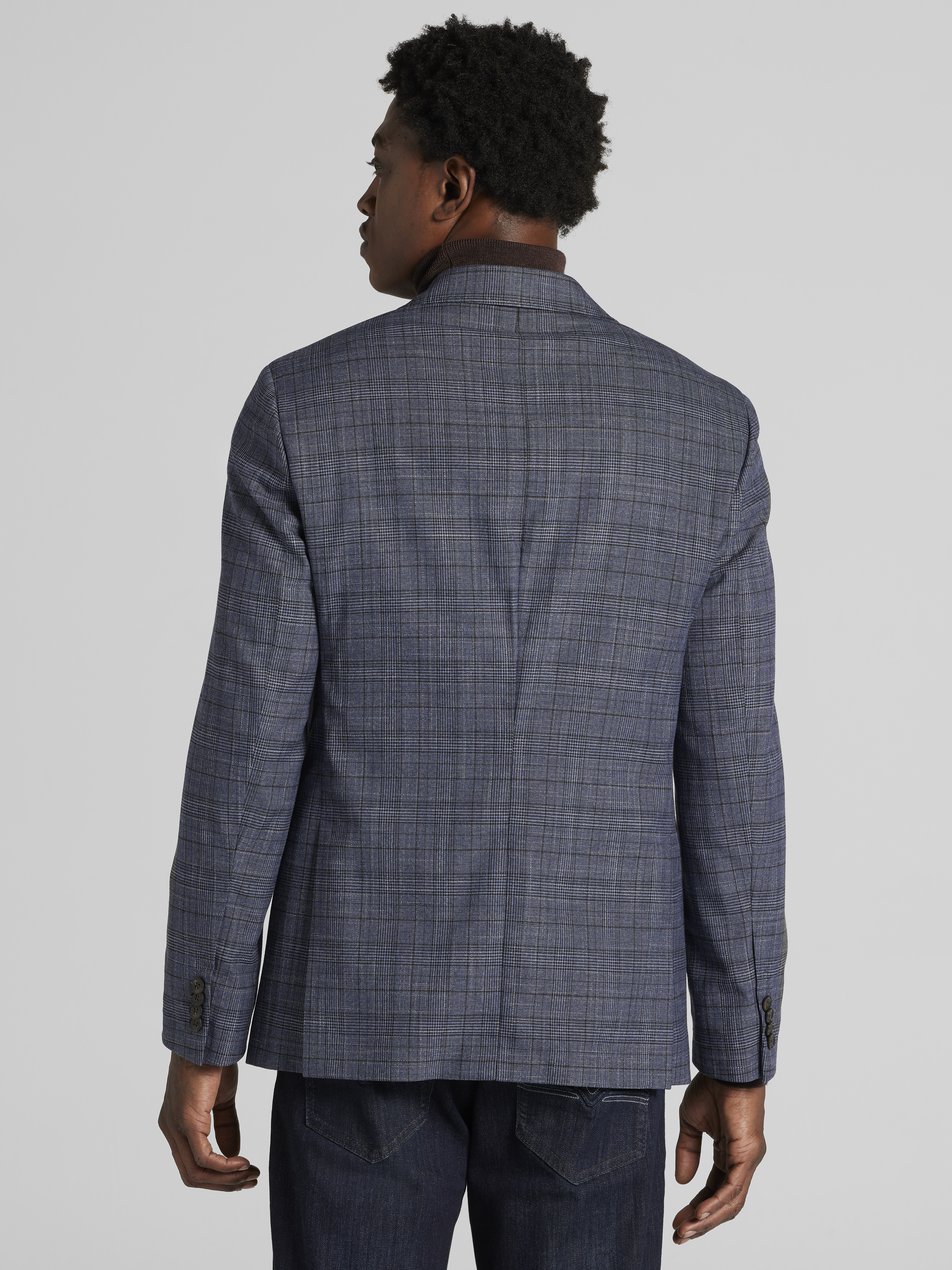Classic Fit Plaid Sport Coat