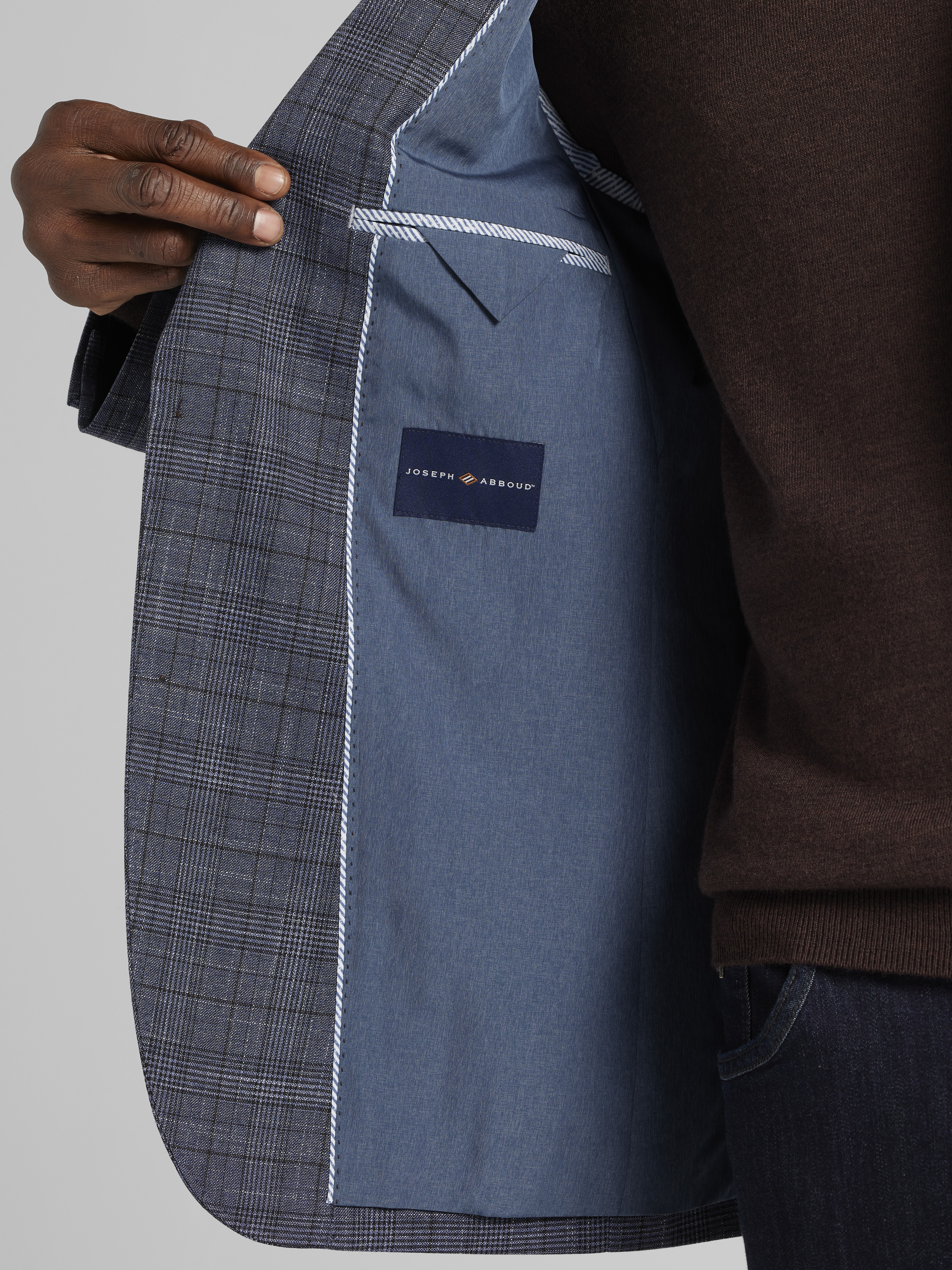 Classic Fit Plaid Sport Coat