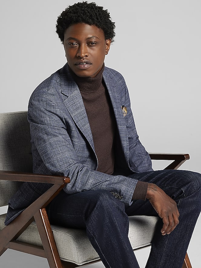 Joseph Abboud Classic Fit Plaid Sport Coat