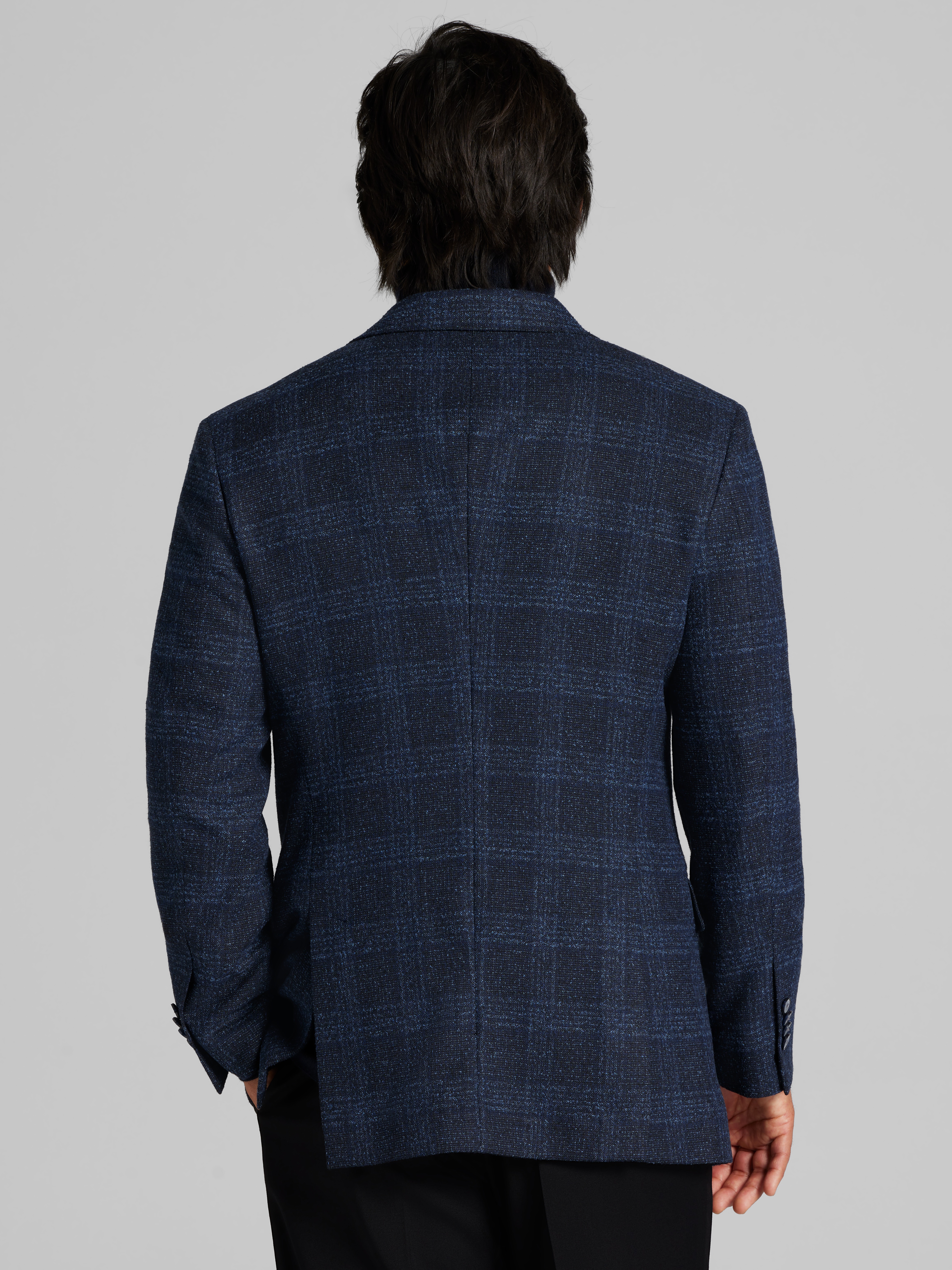 Modern Fit Plaid Sport Coat