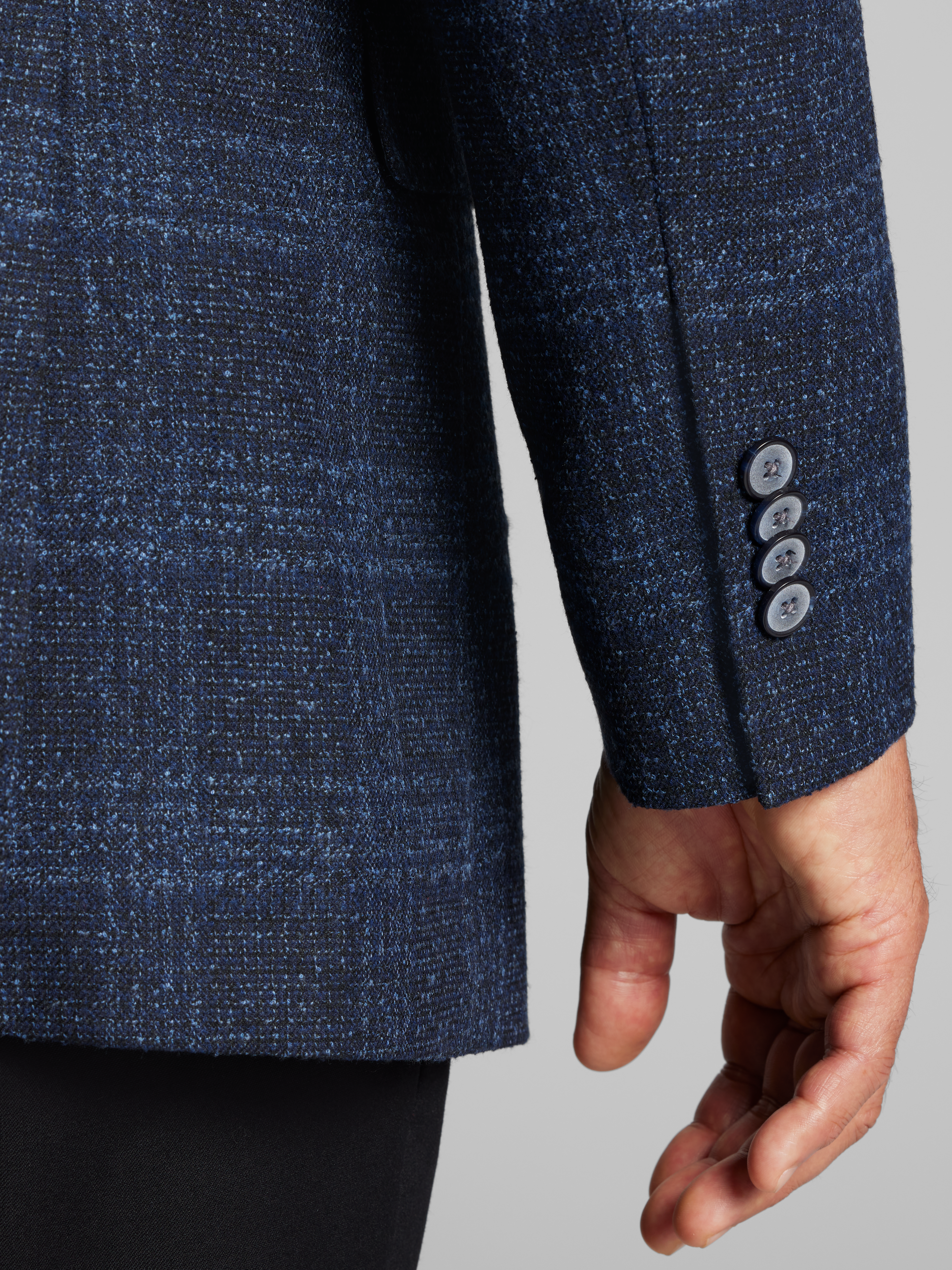 Modern Fit Plaid Sport Coat