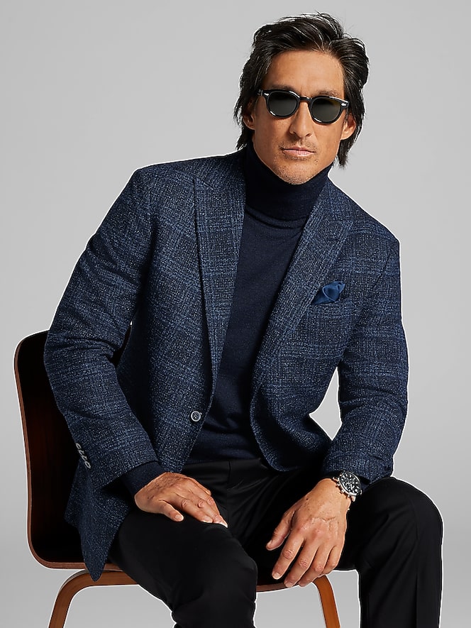 Joseph Abboud Modern Fit Plaid Sport Coat