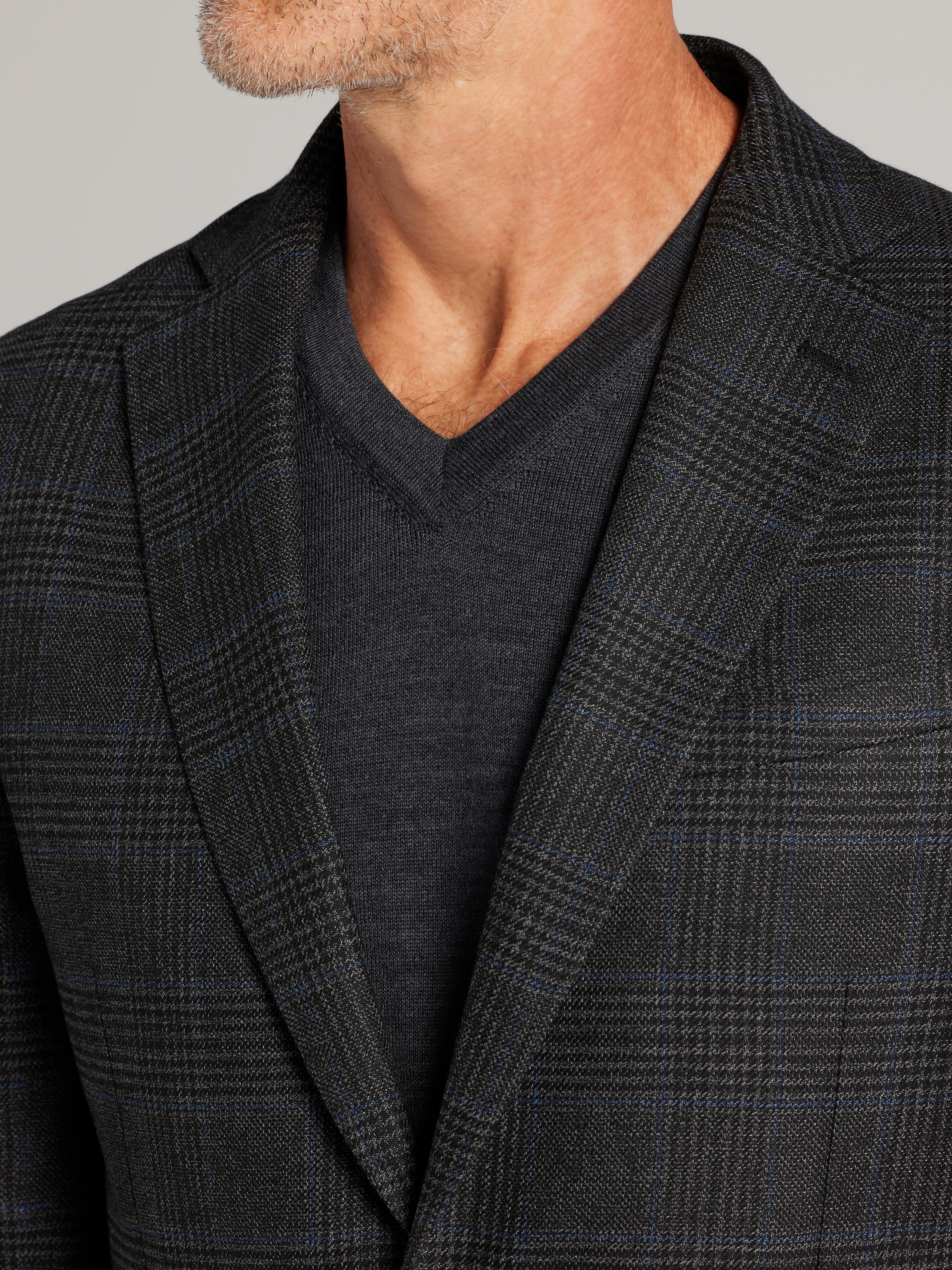 Modern Fit Plaid Sport Coat