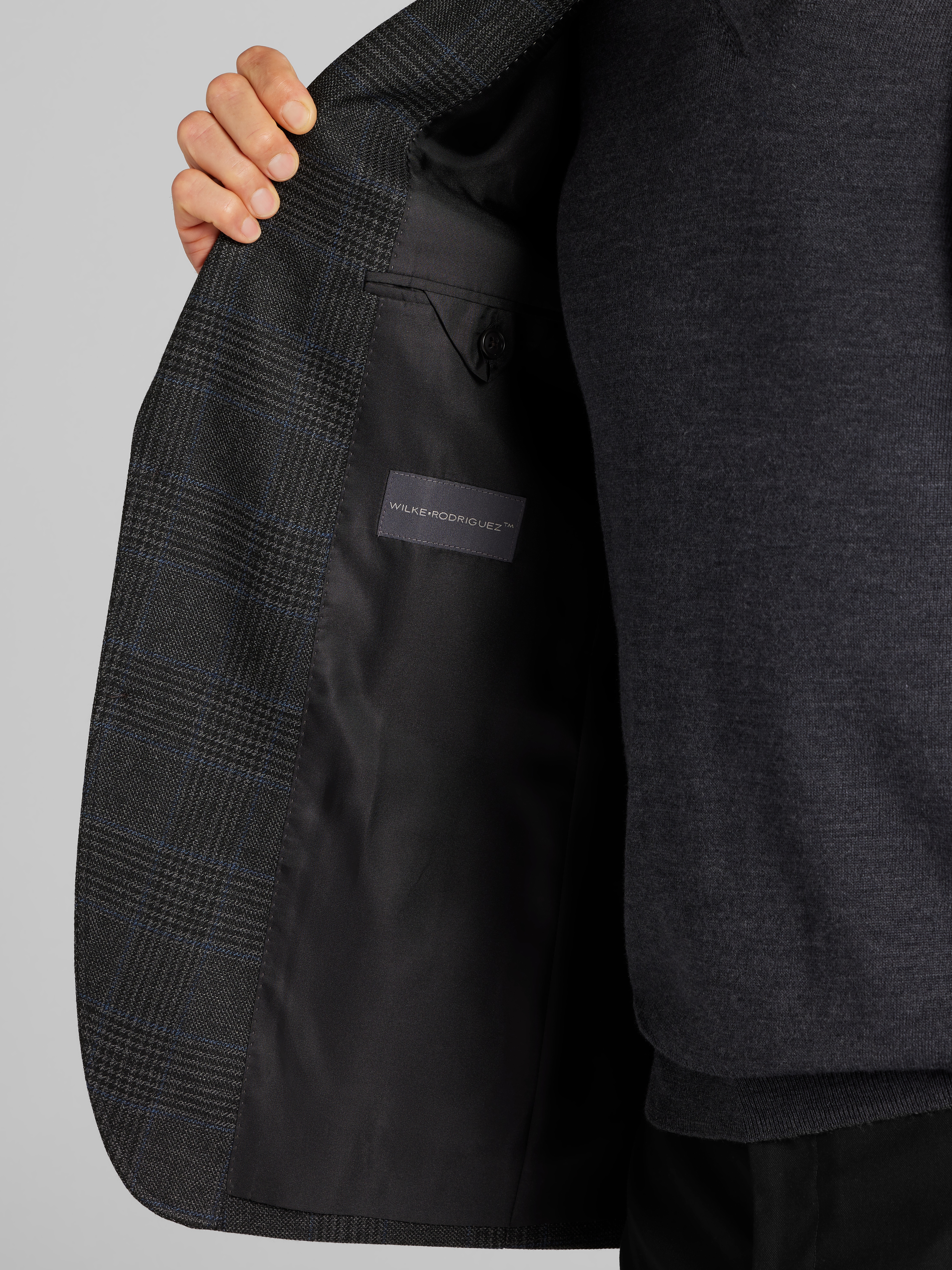 Modern Fit Plaid Sport Coat