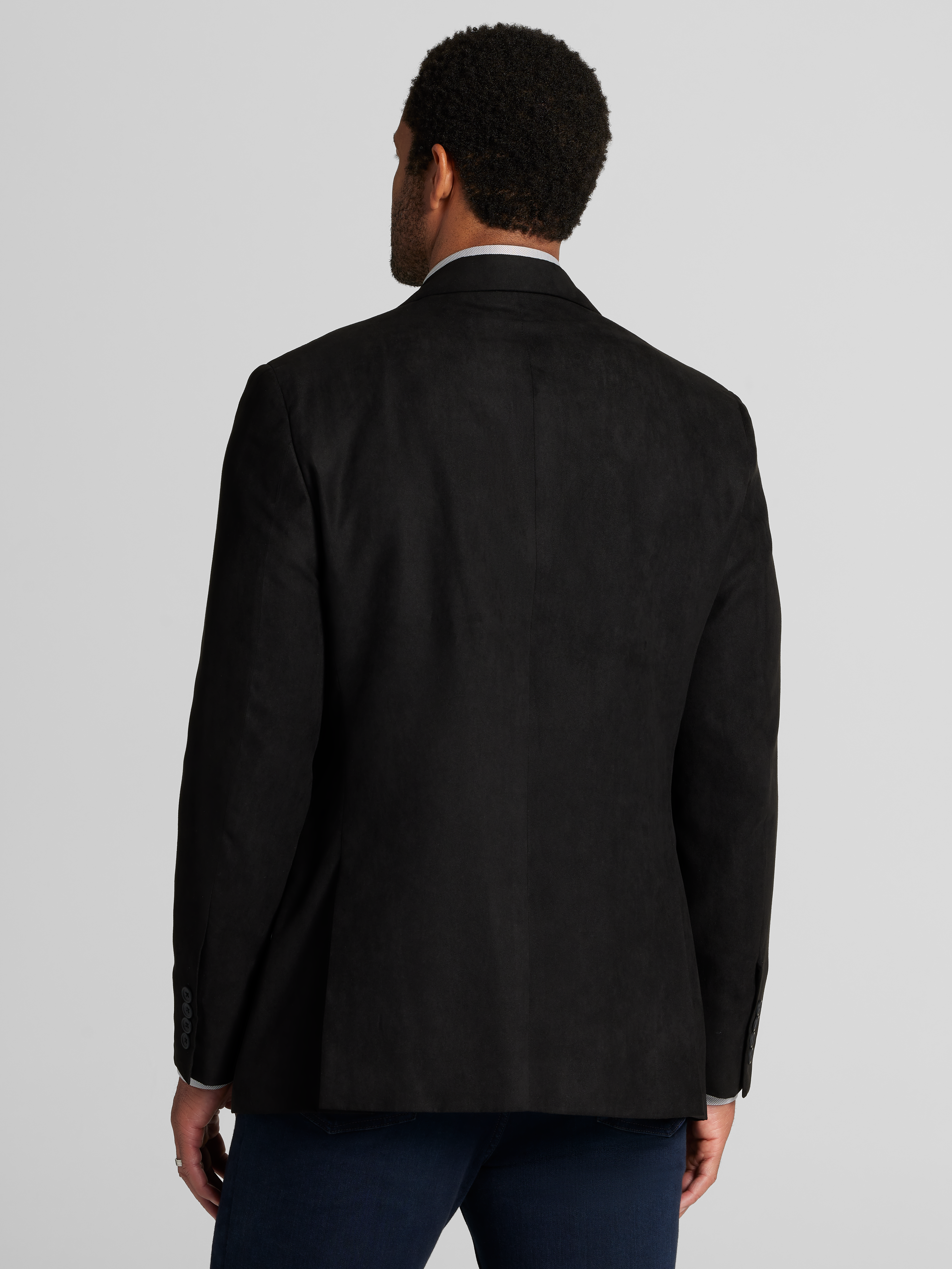 Modern Fit Faux Suede Sport Coat
