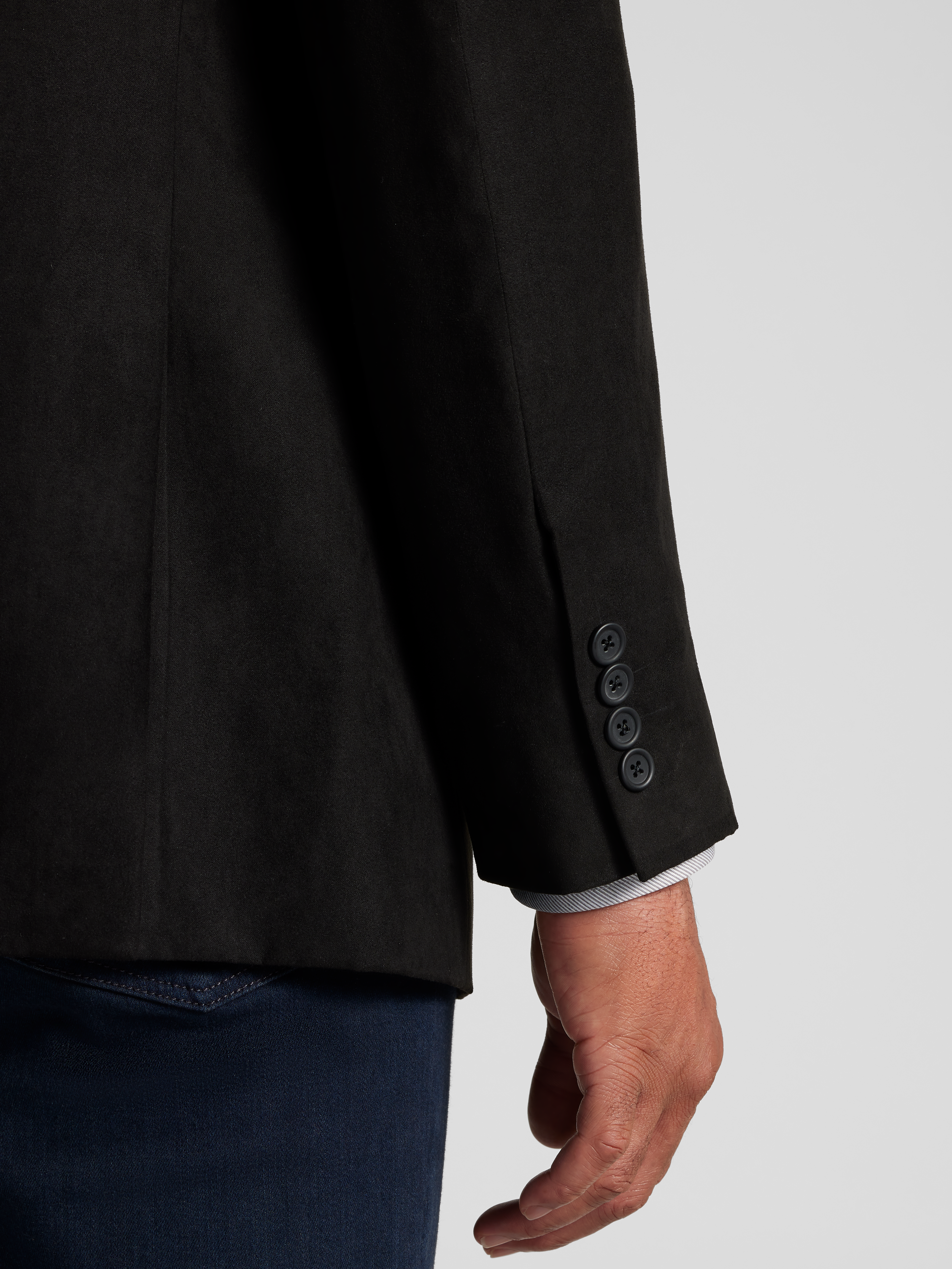 Modern Fit Faux Suede Sport Coat