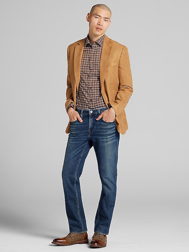 Wilke-Rodriguez Modern Fit Faux Suede Sport Coat