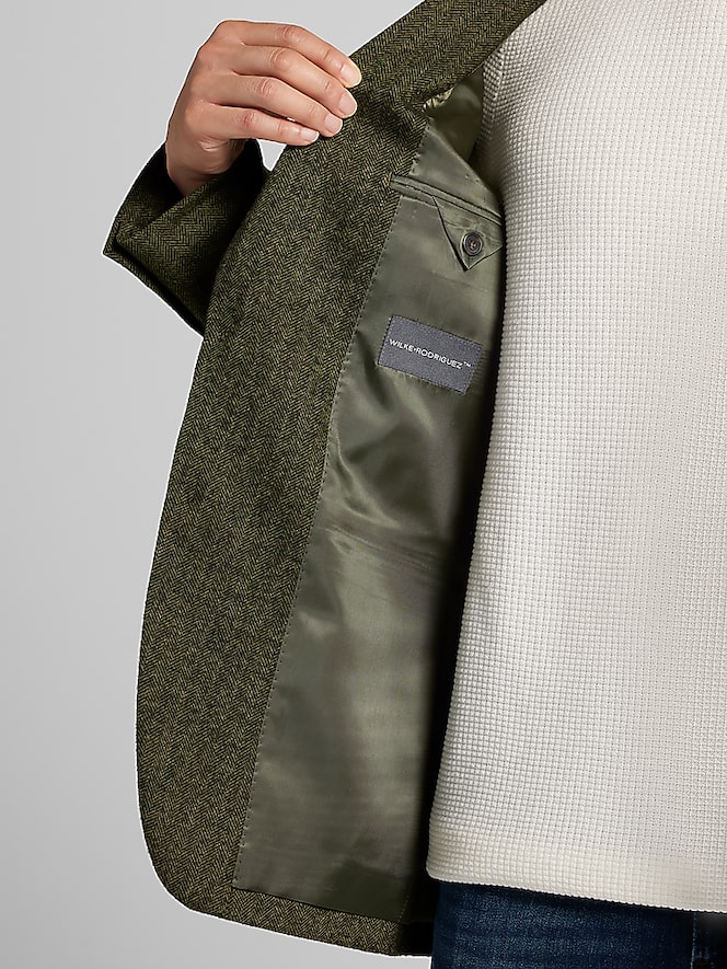 Wilke-Rodriguez Modern Fit Herringbone Jacket
