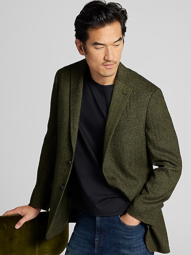 Wilke-Rodriguez Modern Fit Herringbone Jacket