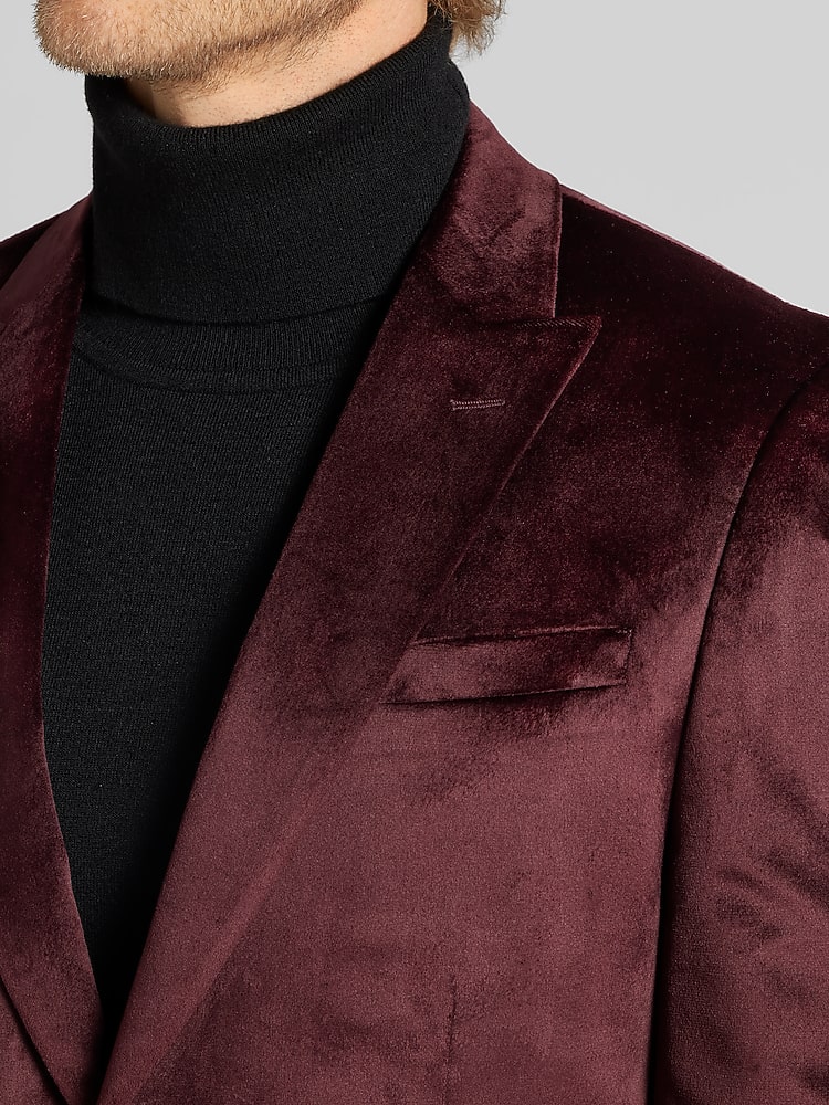 Skinny Fit Velvet Dinner Jacket