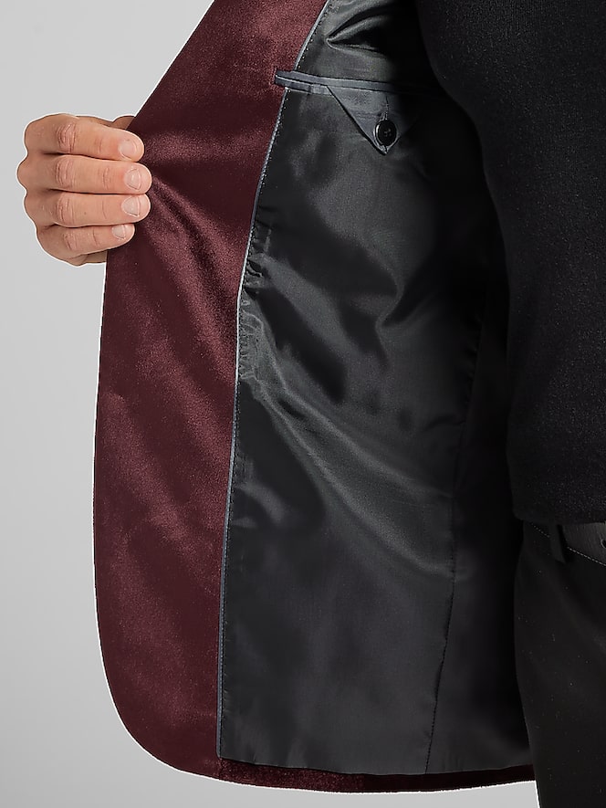 Egara Skinny Fit Velvet Dinner Jacket