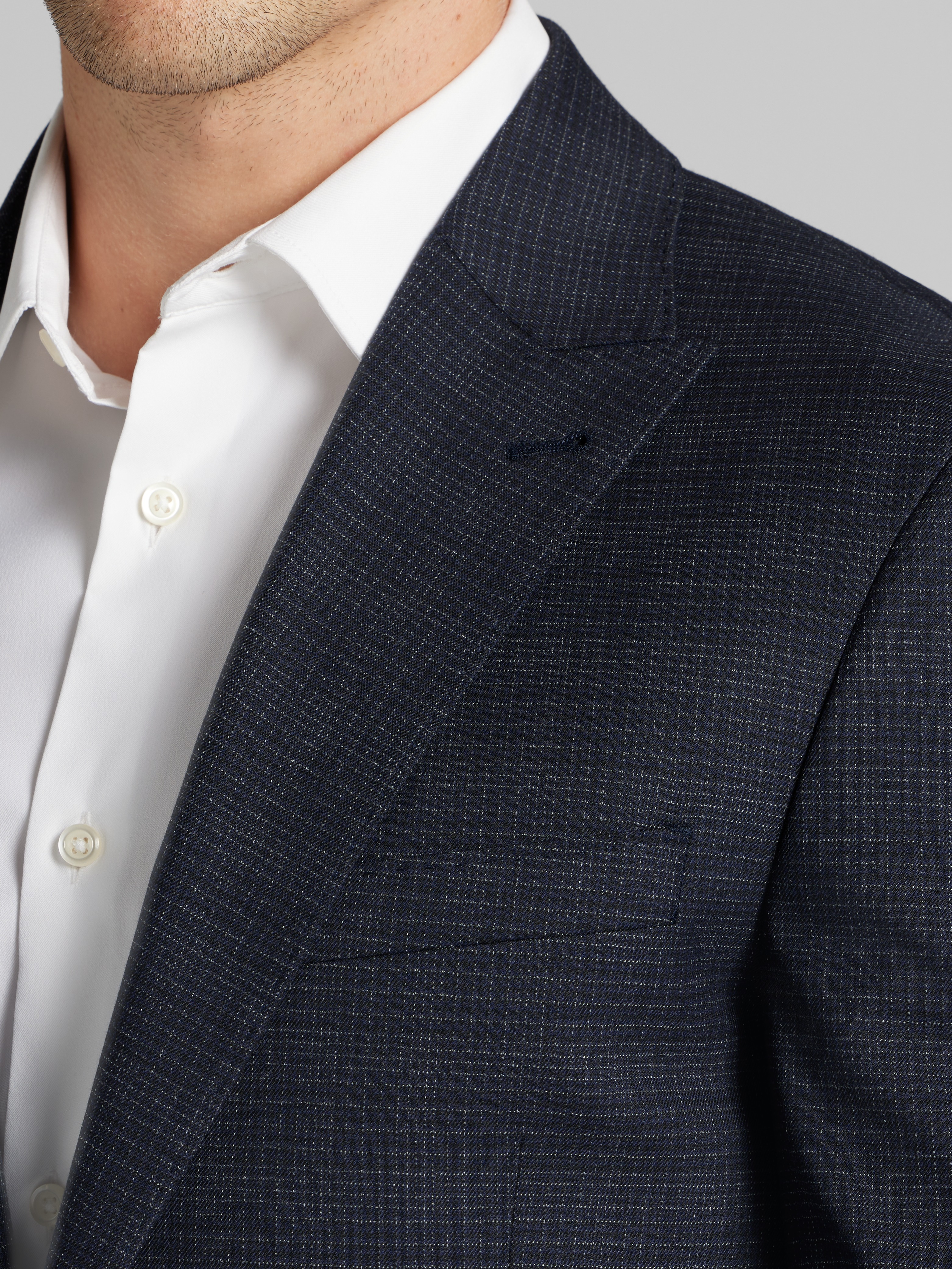 Slim Fit Grid Sport Coat