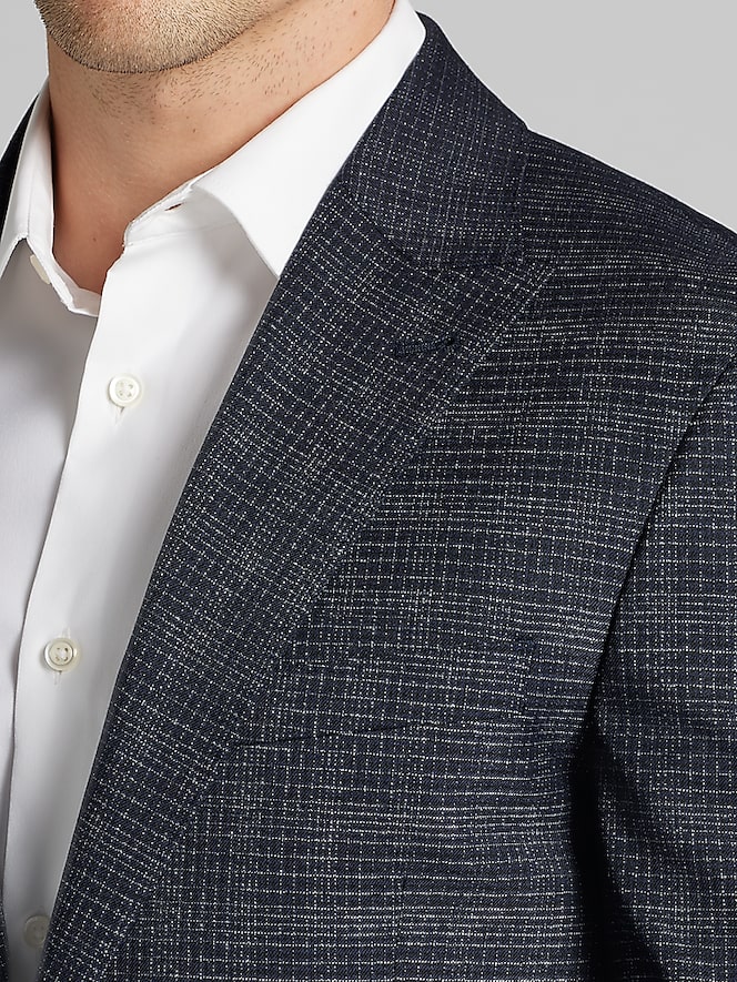 Awearness Kenneth Cole Slim Fit Grid Sport Coat
