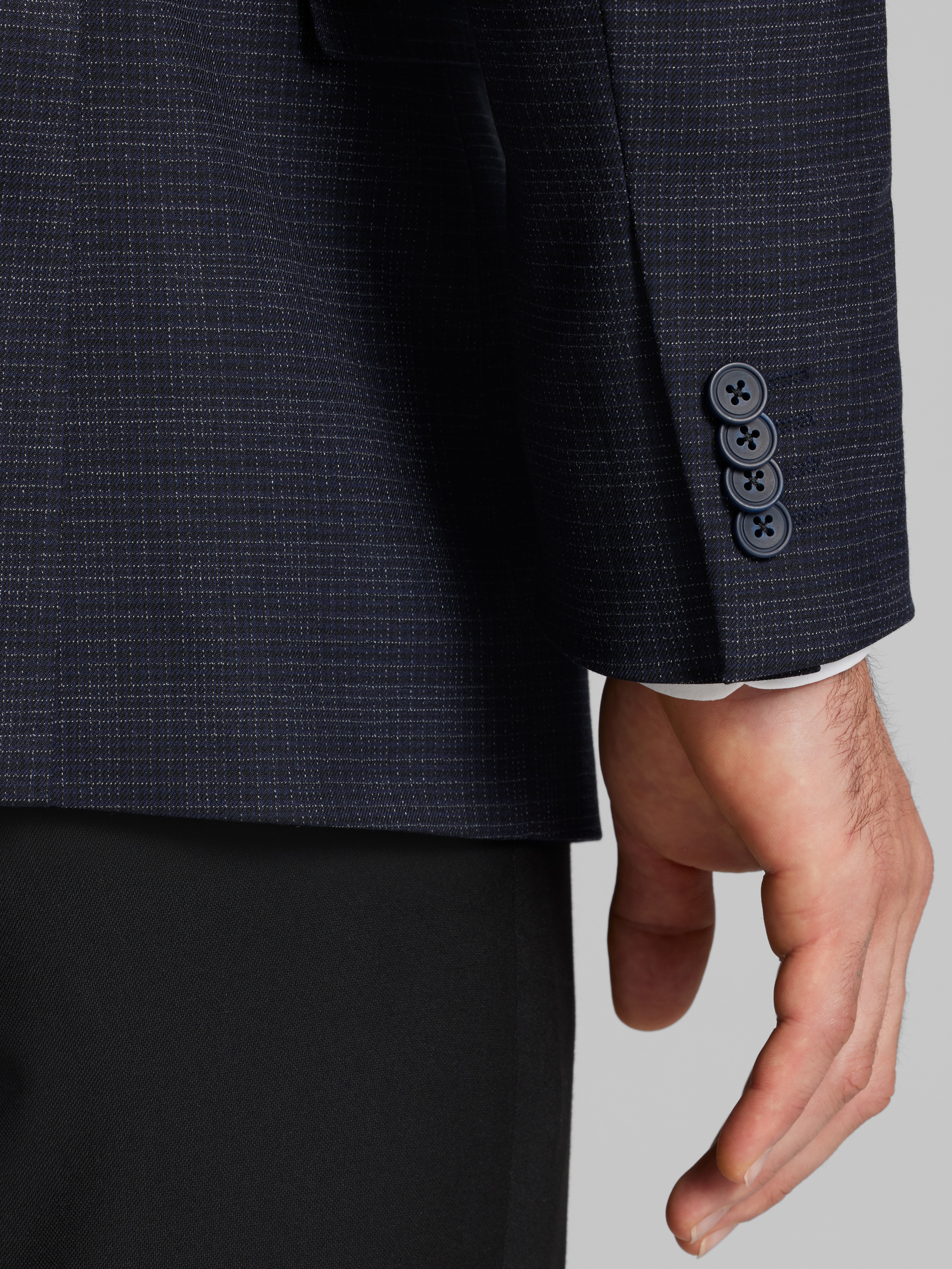 Slim Fit Grid Sport Coat
