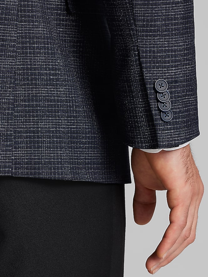 Awearness Kenneth Cole Slim Fit Grid Sport Coat