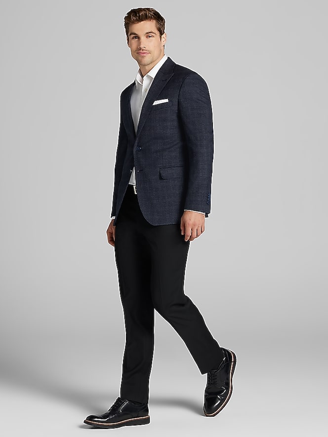 Awearness Kenneth Cole Slim Fit Grid Sport Coat