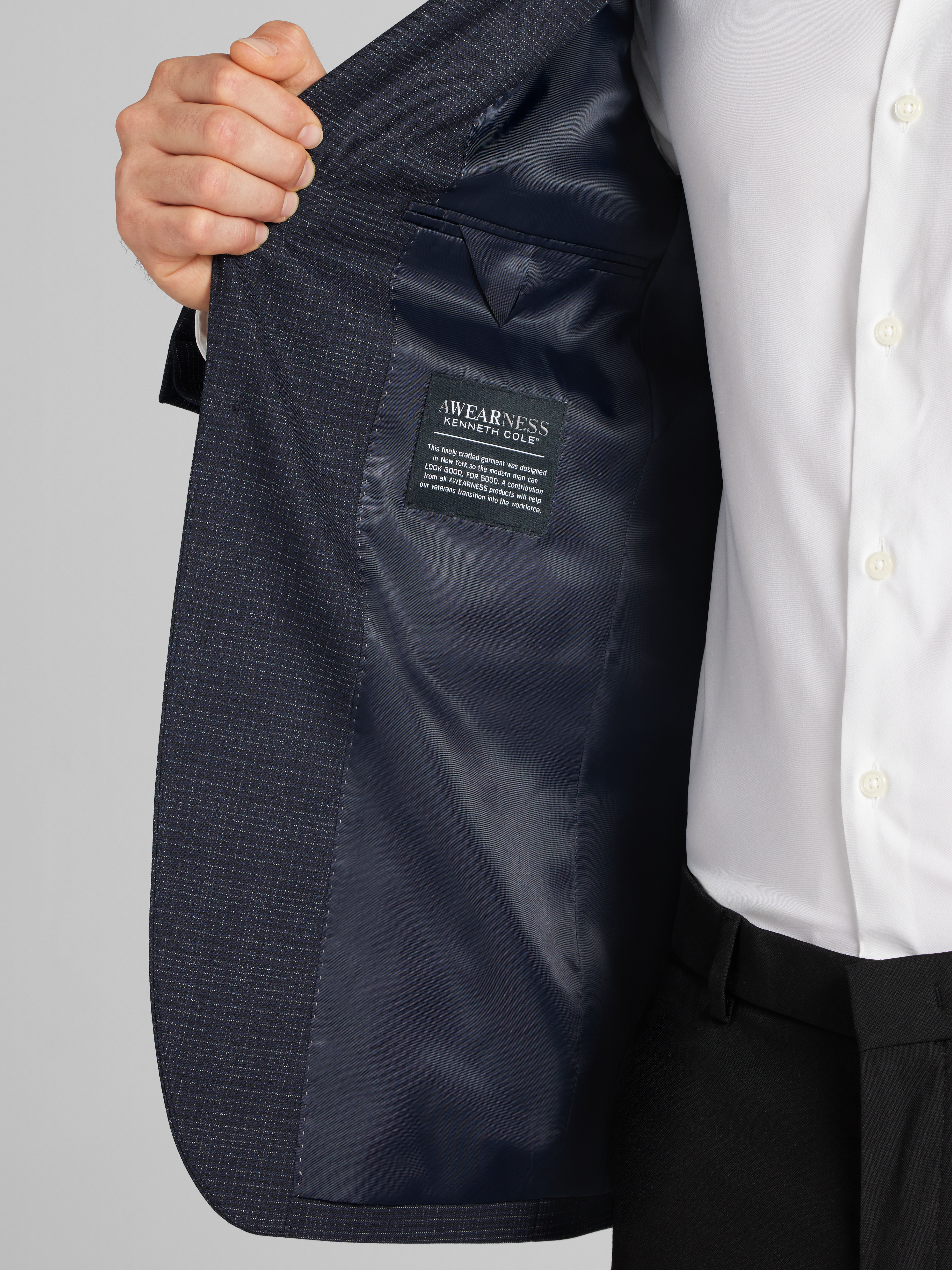 Slim Fit Grid Sport Coat