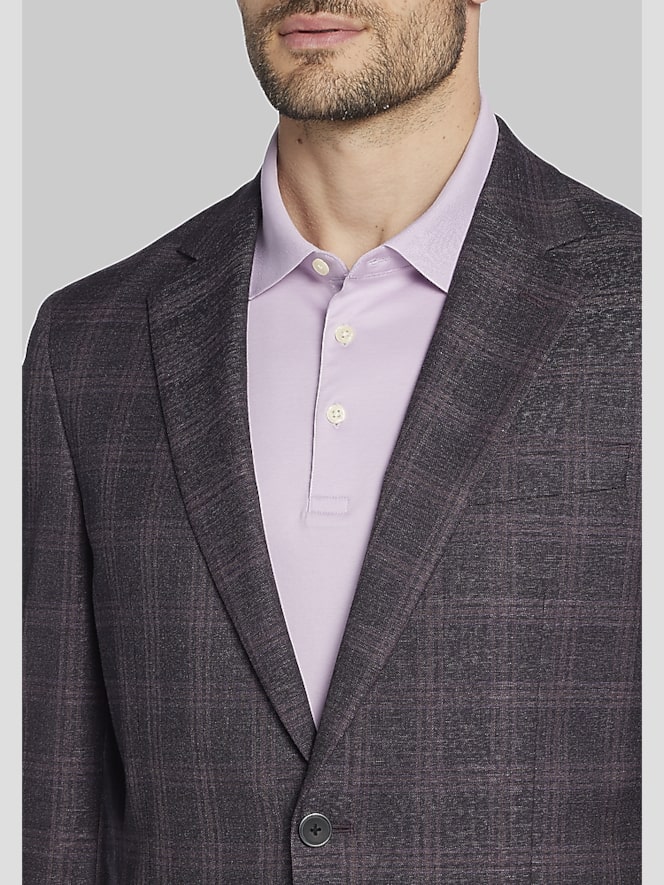 Awearness Kenneth Cole Modern Fit Plaid Sport Coat