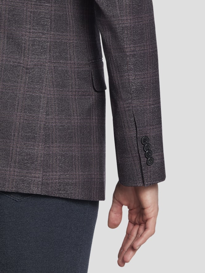 Awearness Kenneth Cole Modern Fit Plaid Sport Coat