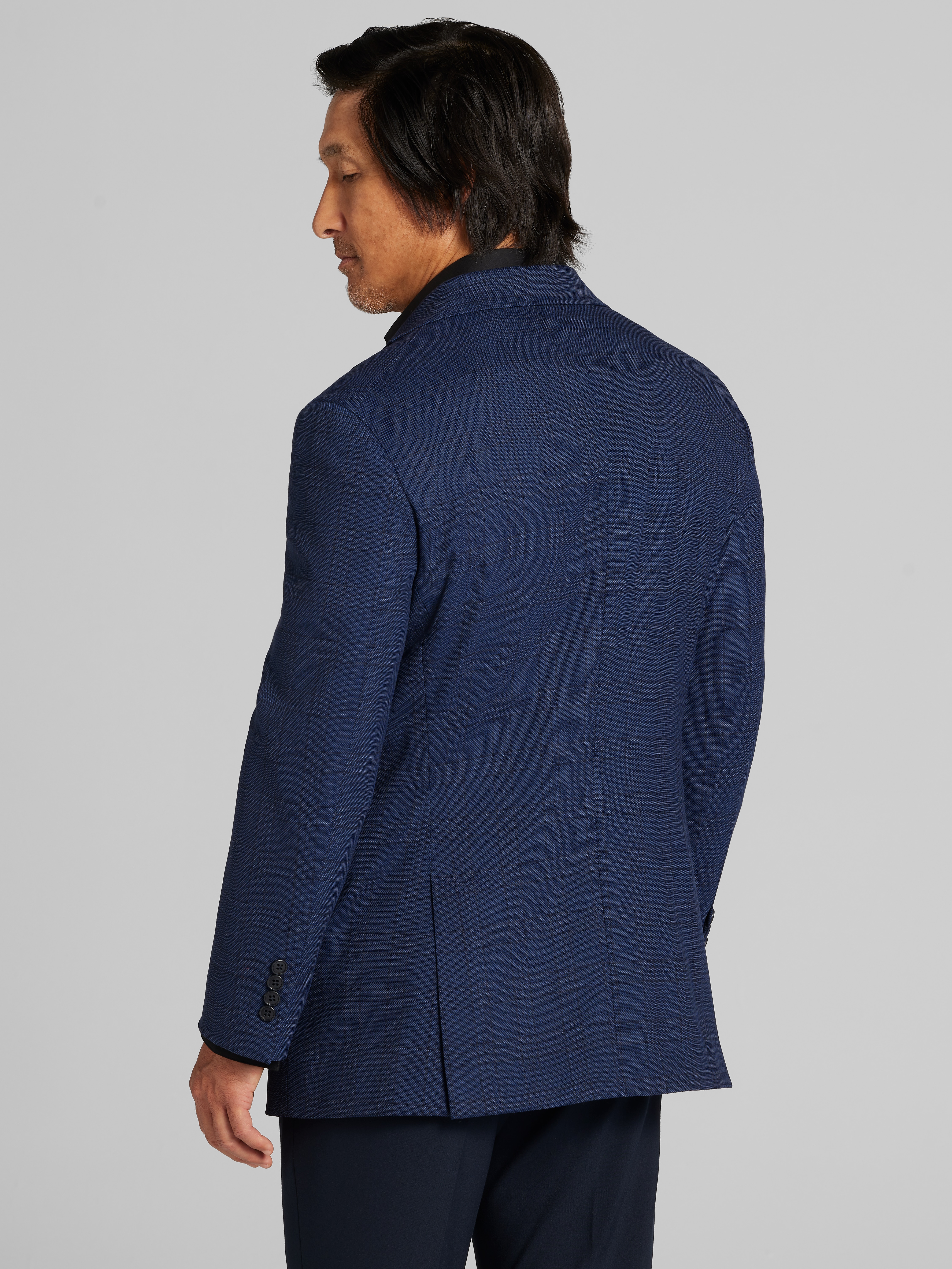 Modern Fit Windowpane Sport Coat