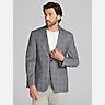 Calvin Klein Slim Fit Wool Blend Plaid Sport Coat