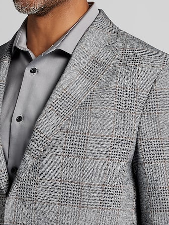 slim fit dress slacks Alexander Men's Tweed Jacket