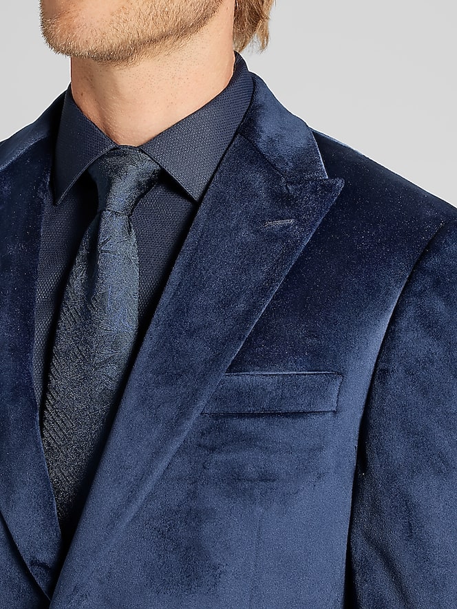 Egara Slim Fit Velvet Sport Coat