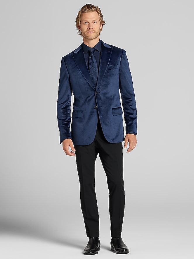 Egara Slim Fit Velvet Sport Coat