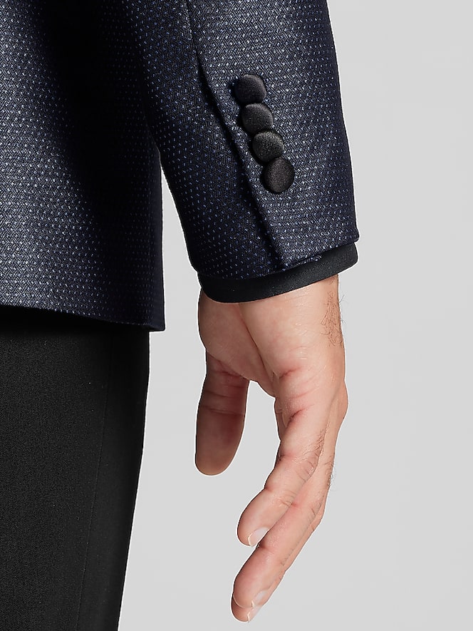 Egara Skinny Fit Tic Dinner Jacket