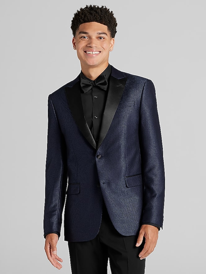 Egara Skinny Fit Tic Dinner Jacket