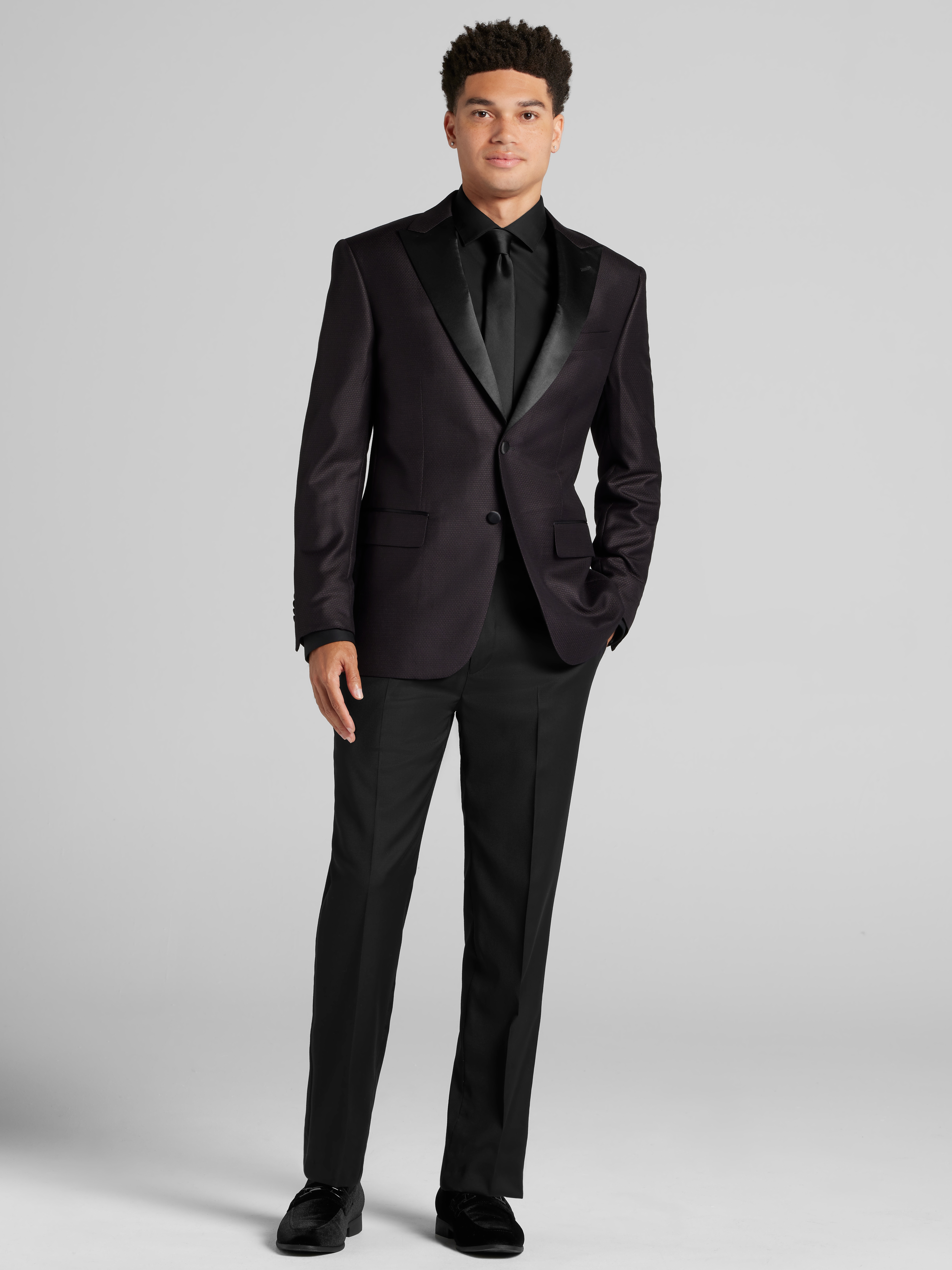 Slim Fit Satin Lapel Dinner Jacket