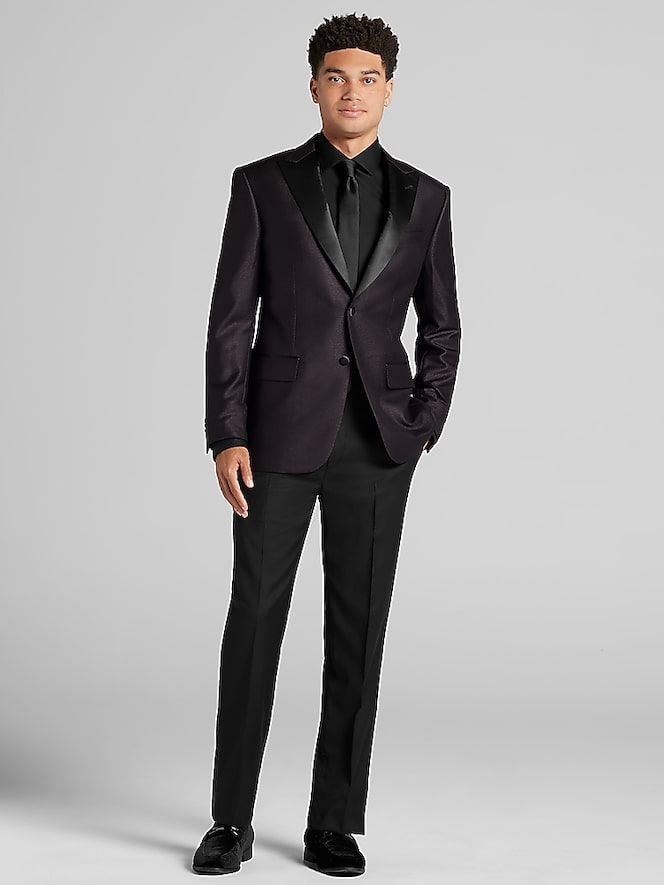 Egara Slim Fit Satin Lapel Dinner Jacket