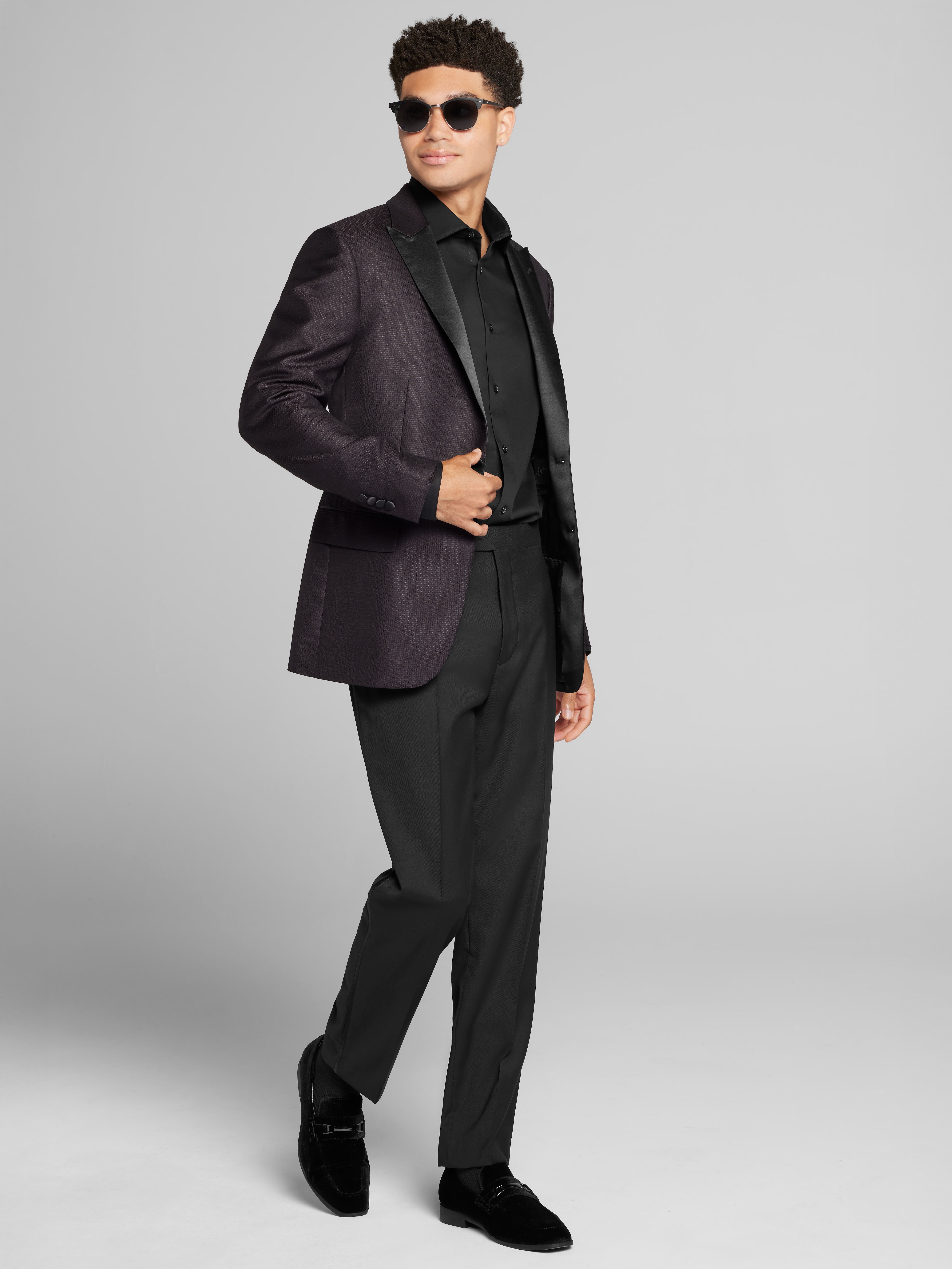 Slim Fit Satin Lapel Dinner Jacket