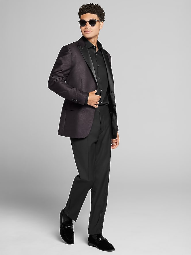 Egara Slim Fit Satin Lapel Dinner Jacket